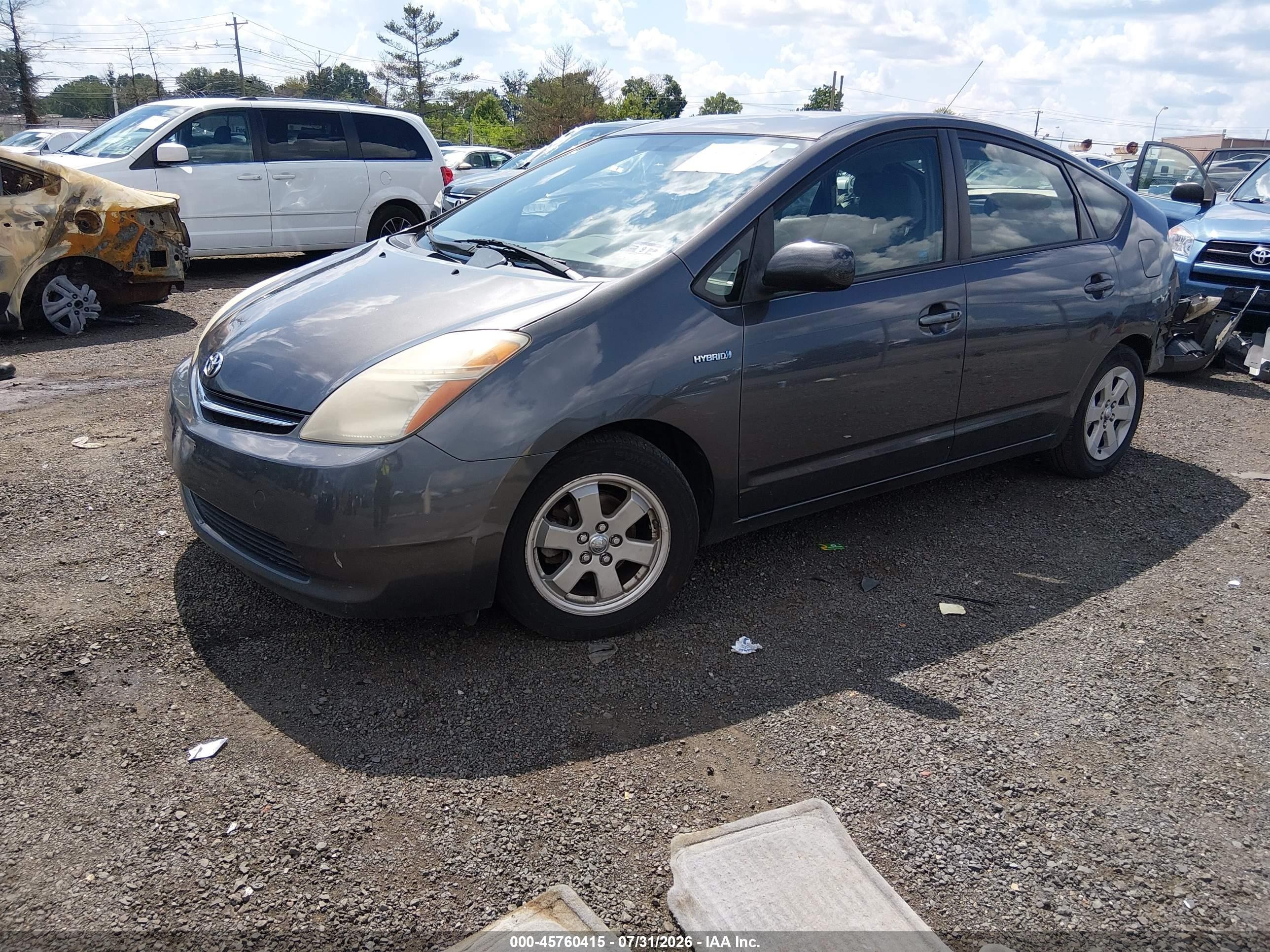 2007 Toyota Prius   Gray vin: JTDKB20U973294184
