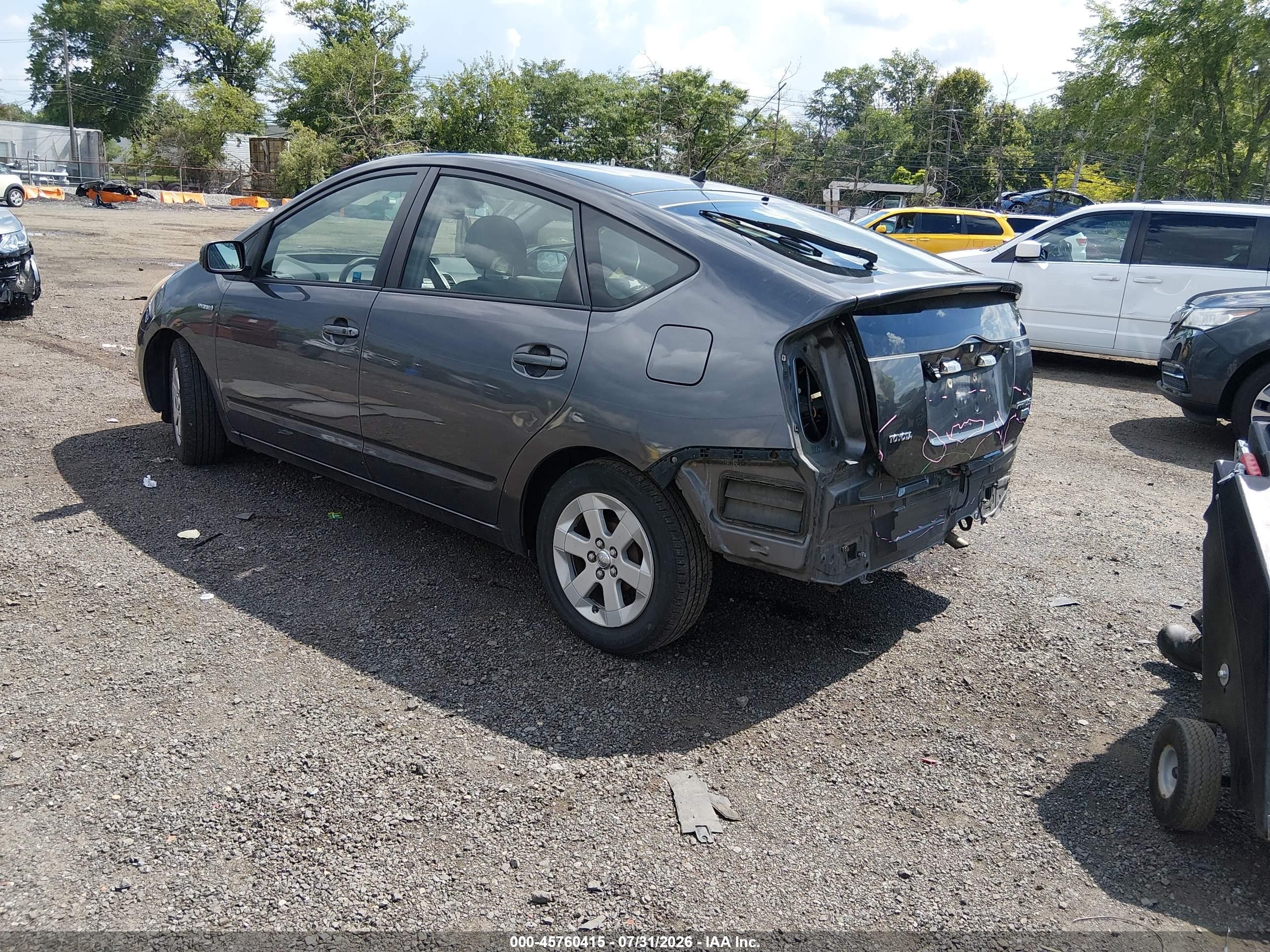 2007 Toyota Prius   Gray vin: JTDKB20U973294184