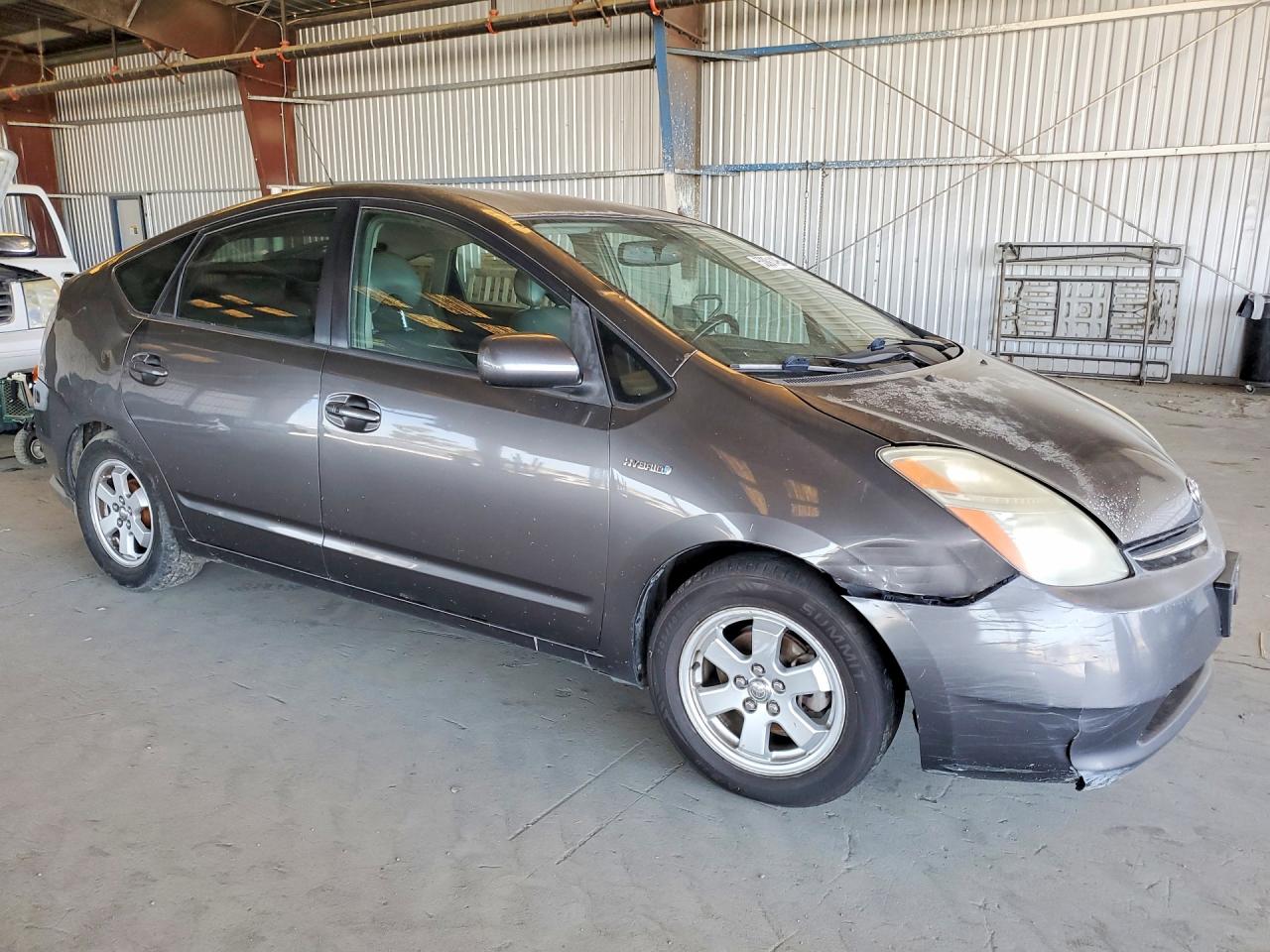 2007 Toyota Prius Base Gray vin: JTDKB20U973296100