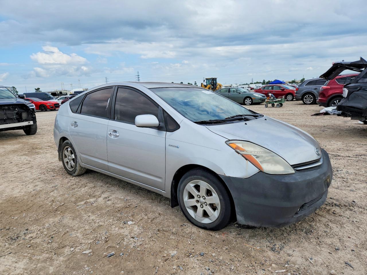 2007 Toyota Prius Silver vin: JTDKB20U977089151