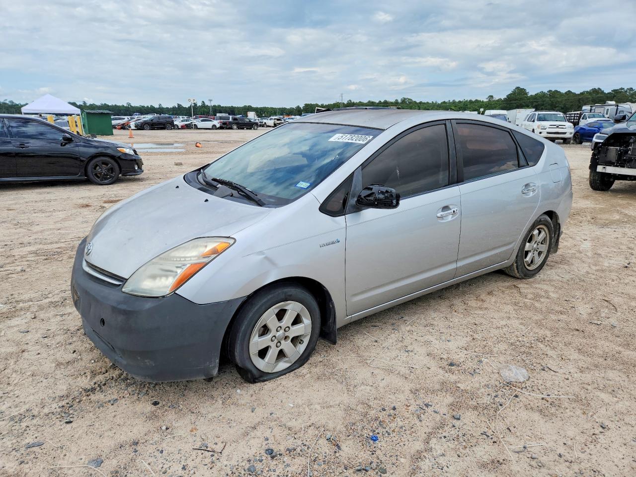 2007 Toyota Prius Silver vin: JTDKB20U977089151