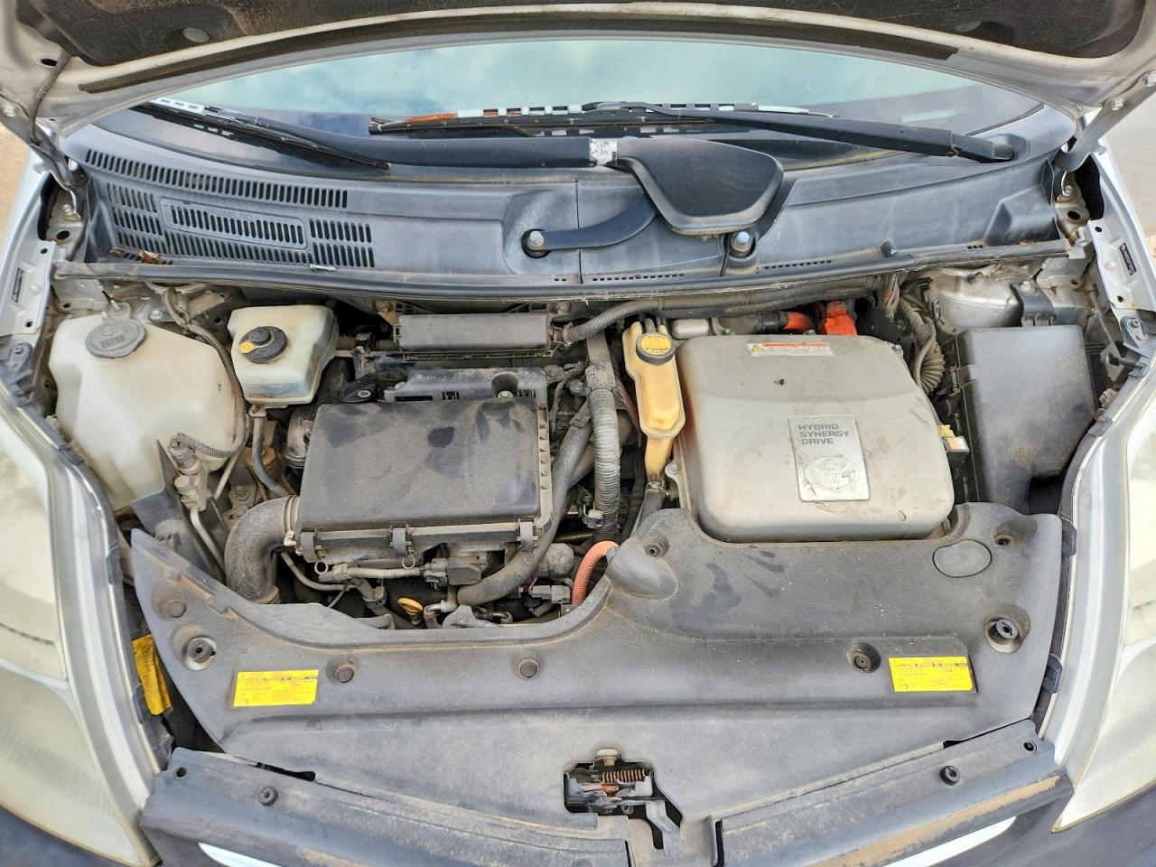 2007 Toyota Prius Silver vin: JTDKB20U977089151