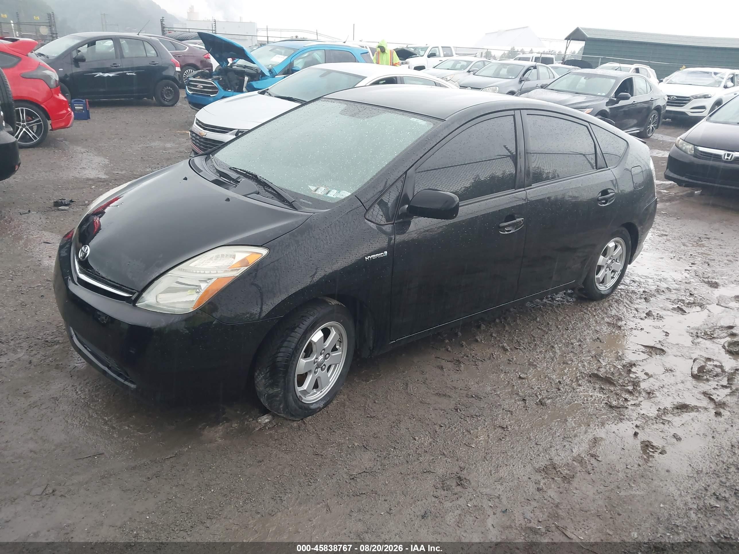 2007 Toyota Prius   Black vin: JTDKB20U977558092