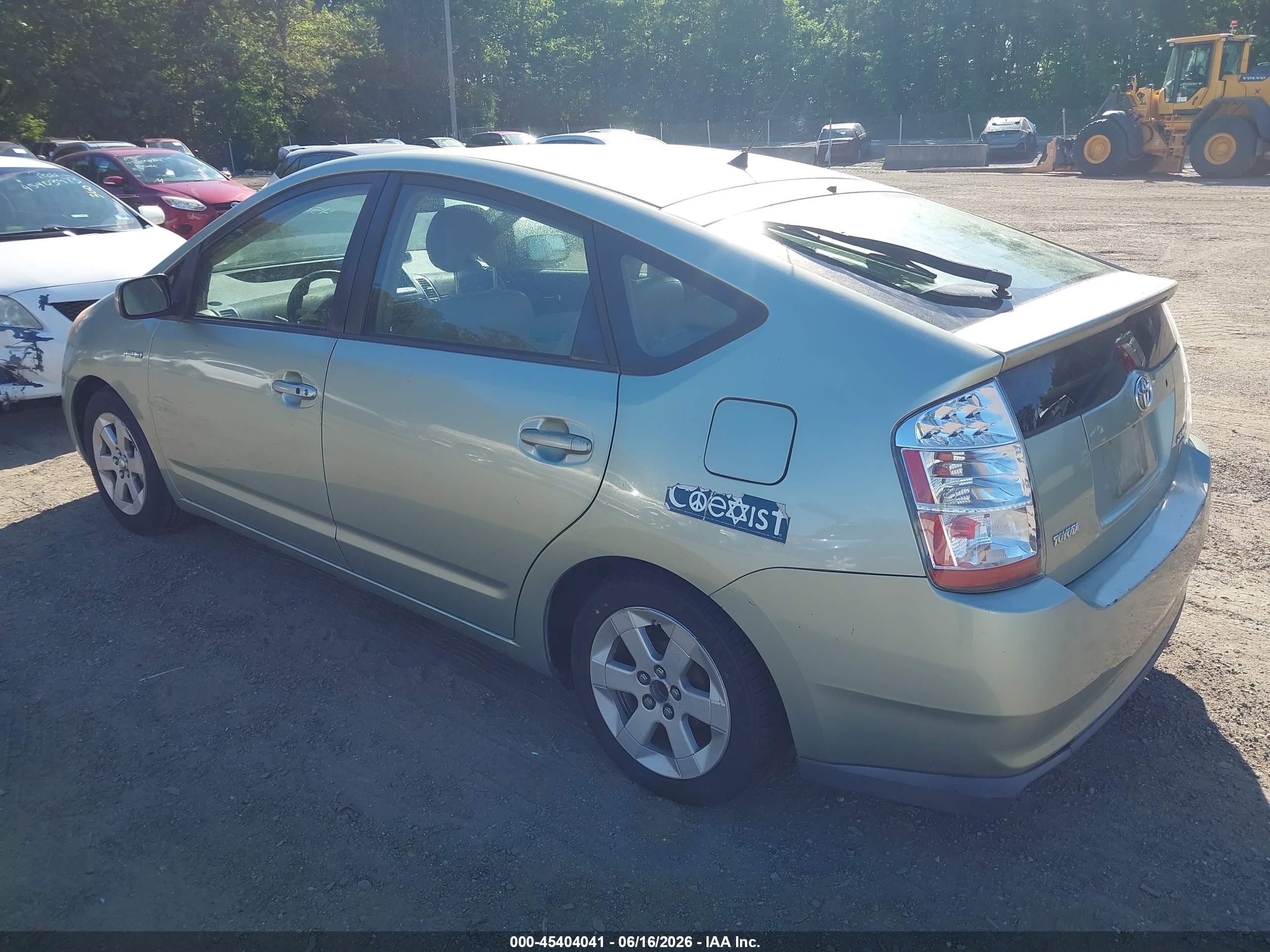 2007 Toyota Prius   Green vin: JTDKB20U977569769