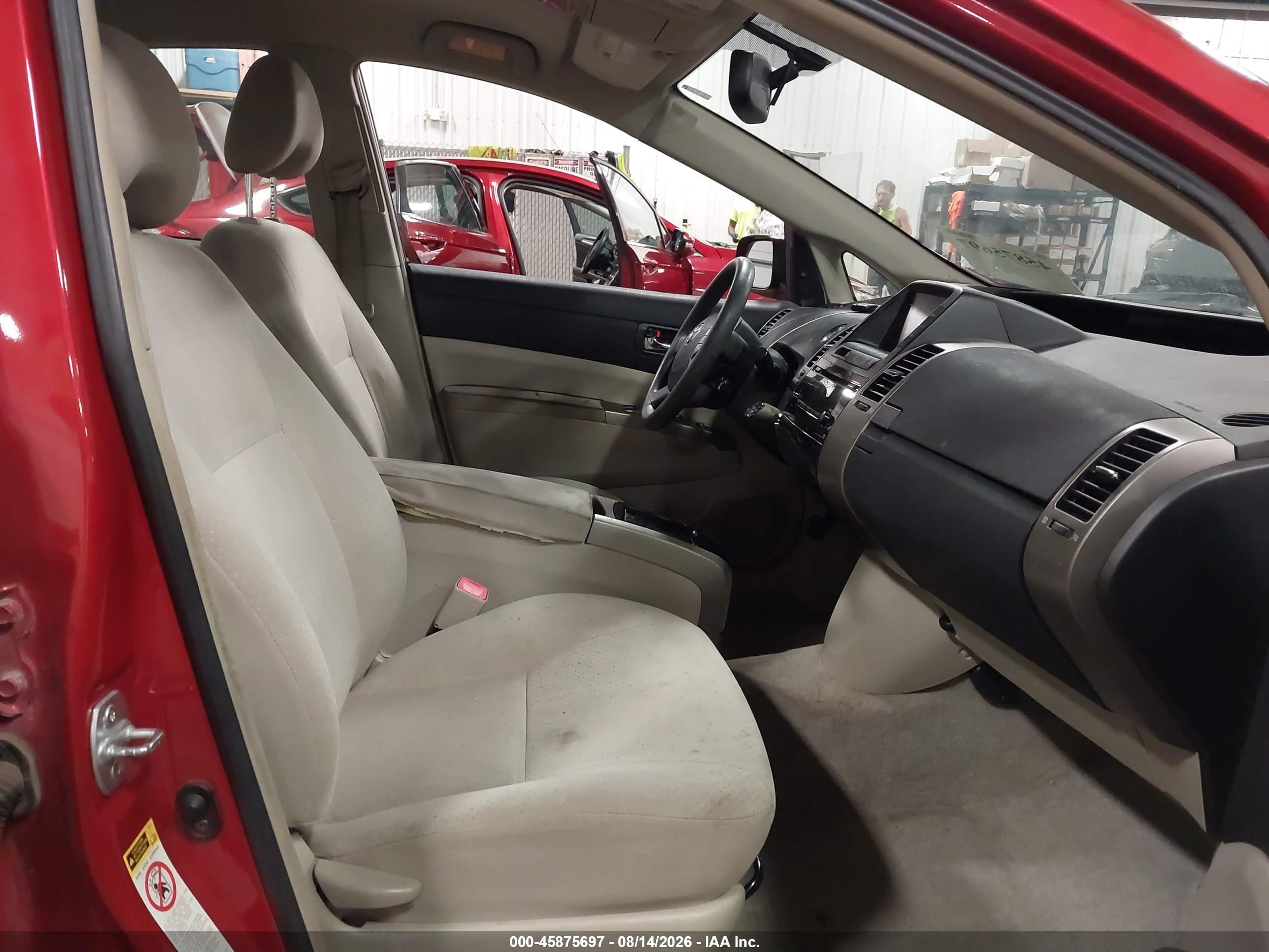 2007 Toyota Prius Touring Red vin: JTDKB20U977573224