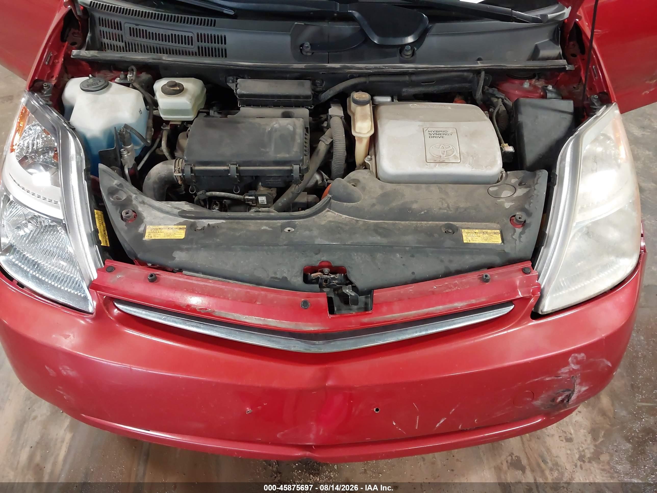 2007 Toyota Prius Touring Red vin: JTDKB20U977573224