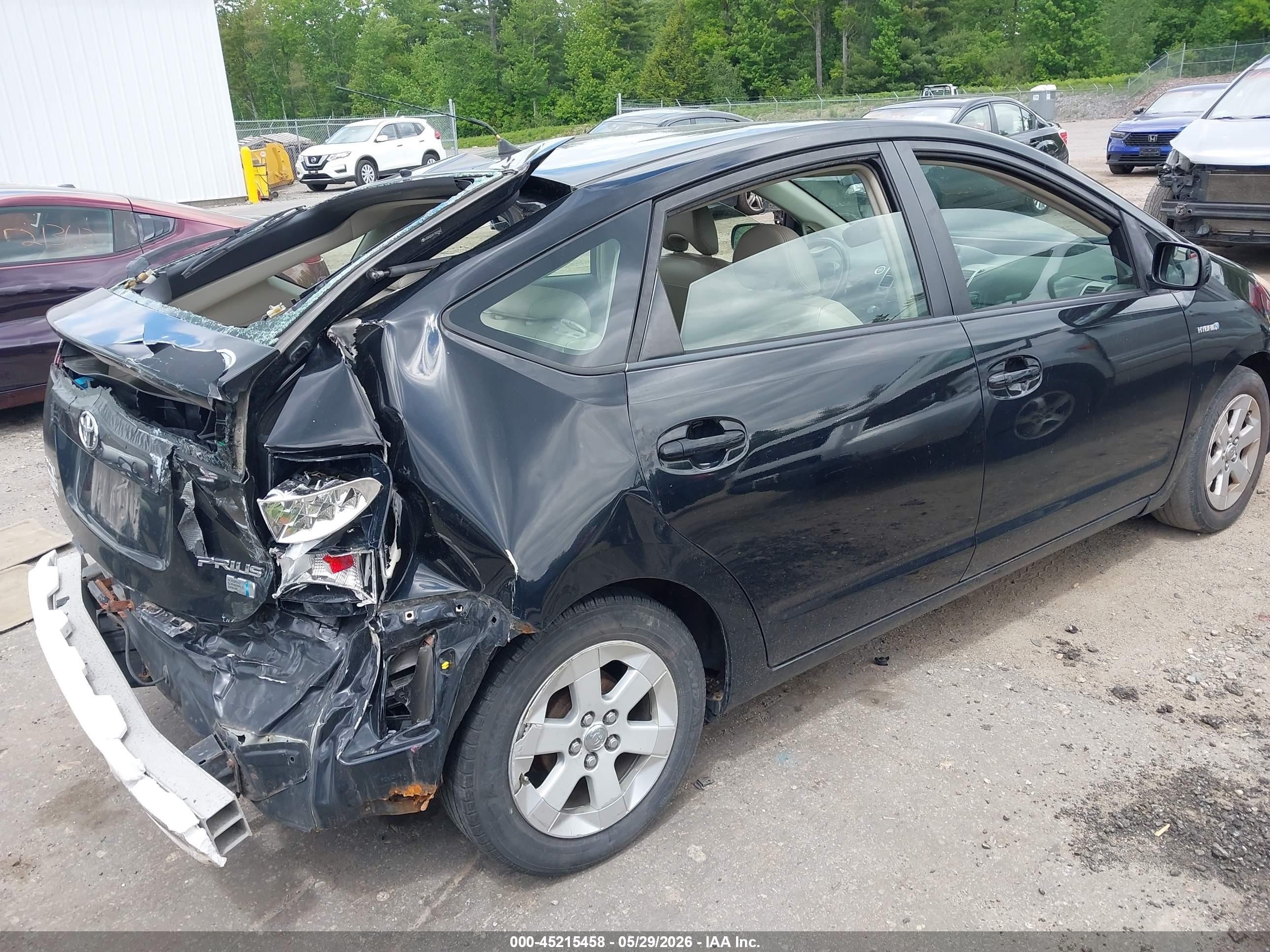 2007 Toyota Prius   Black vin: JTDKB20U977582943