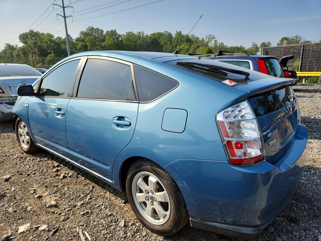 2007 Toyota Prius Base Blue vin: JTDKB20U977597054