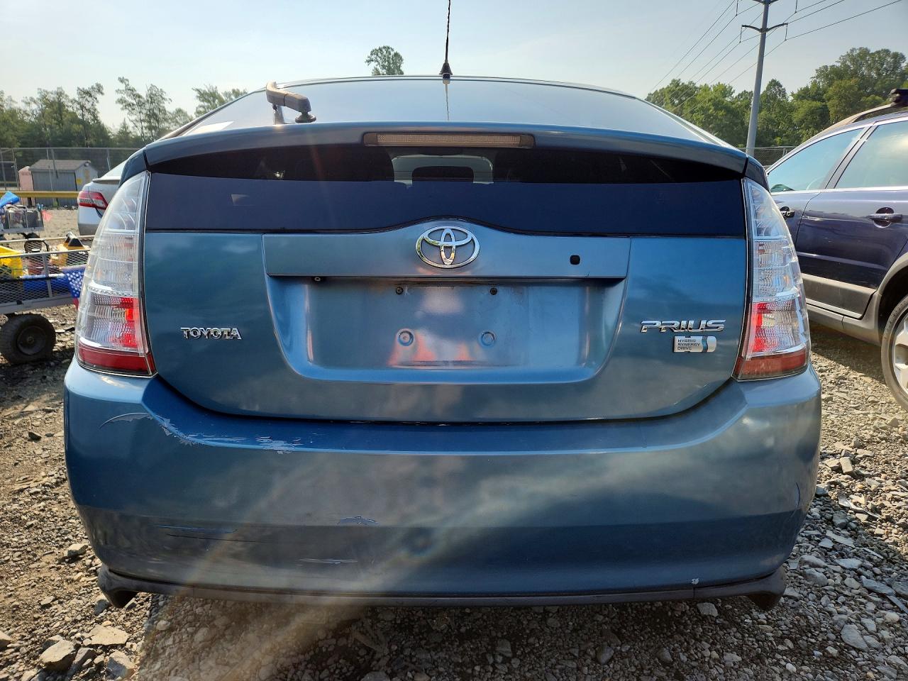 2007 Toyota Prius Base Blue vin: JTDKB20U977597054