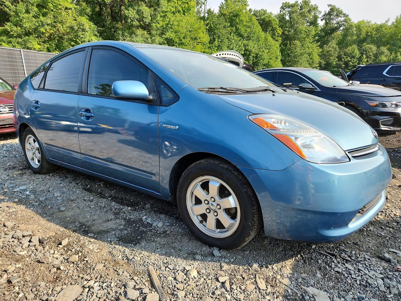 2007 Toyota Prius Base Blue vin: JTDKB20U977597054