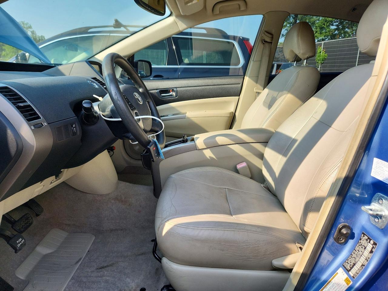 2007 Toyota Prius Base Blue vin: JTDKB20U977597054