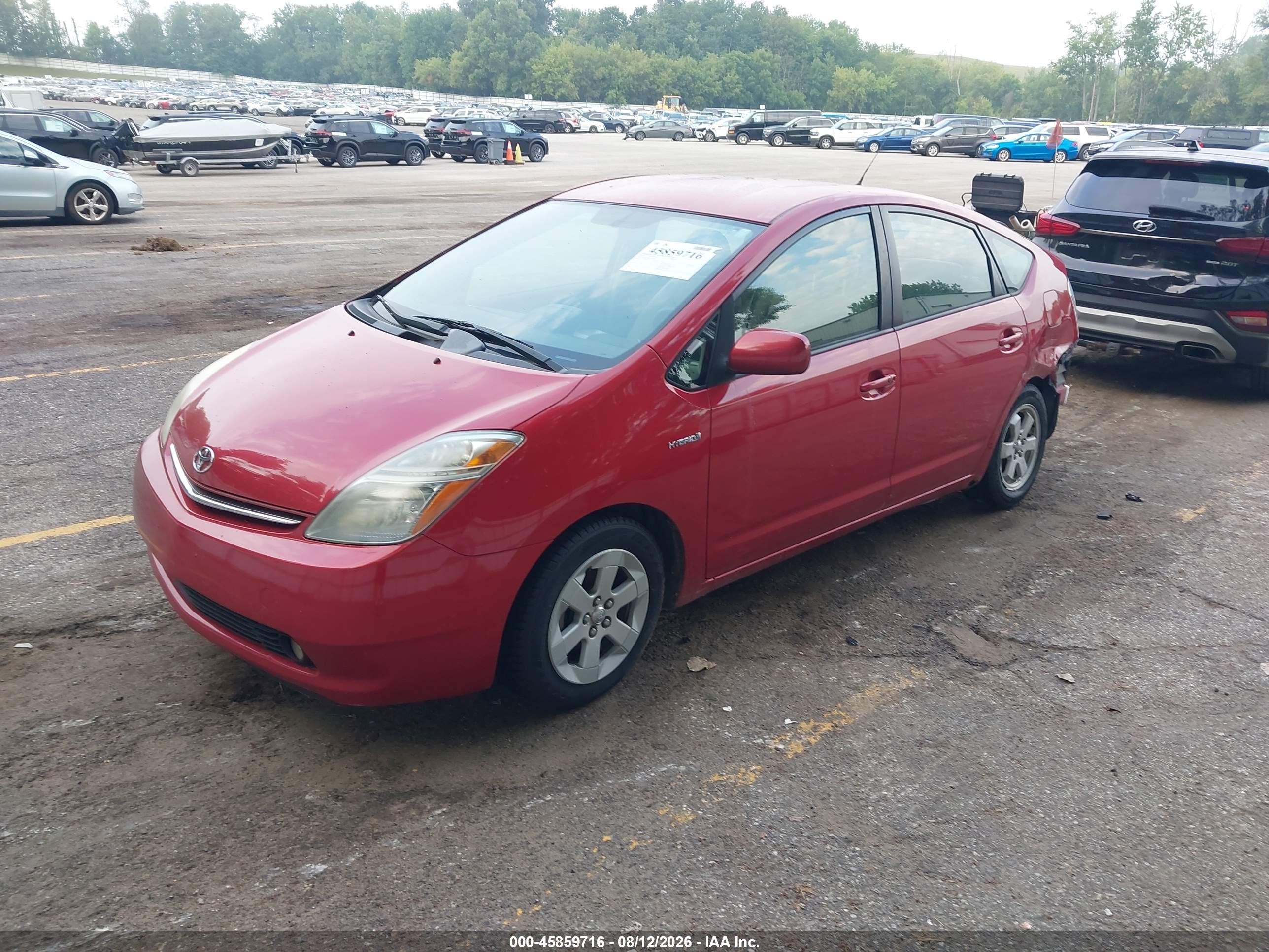 2007 Toyota Prius   Red vin: JTDKB20U977608280