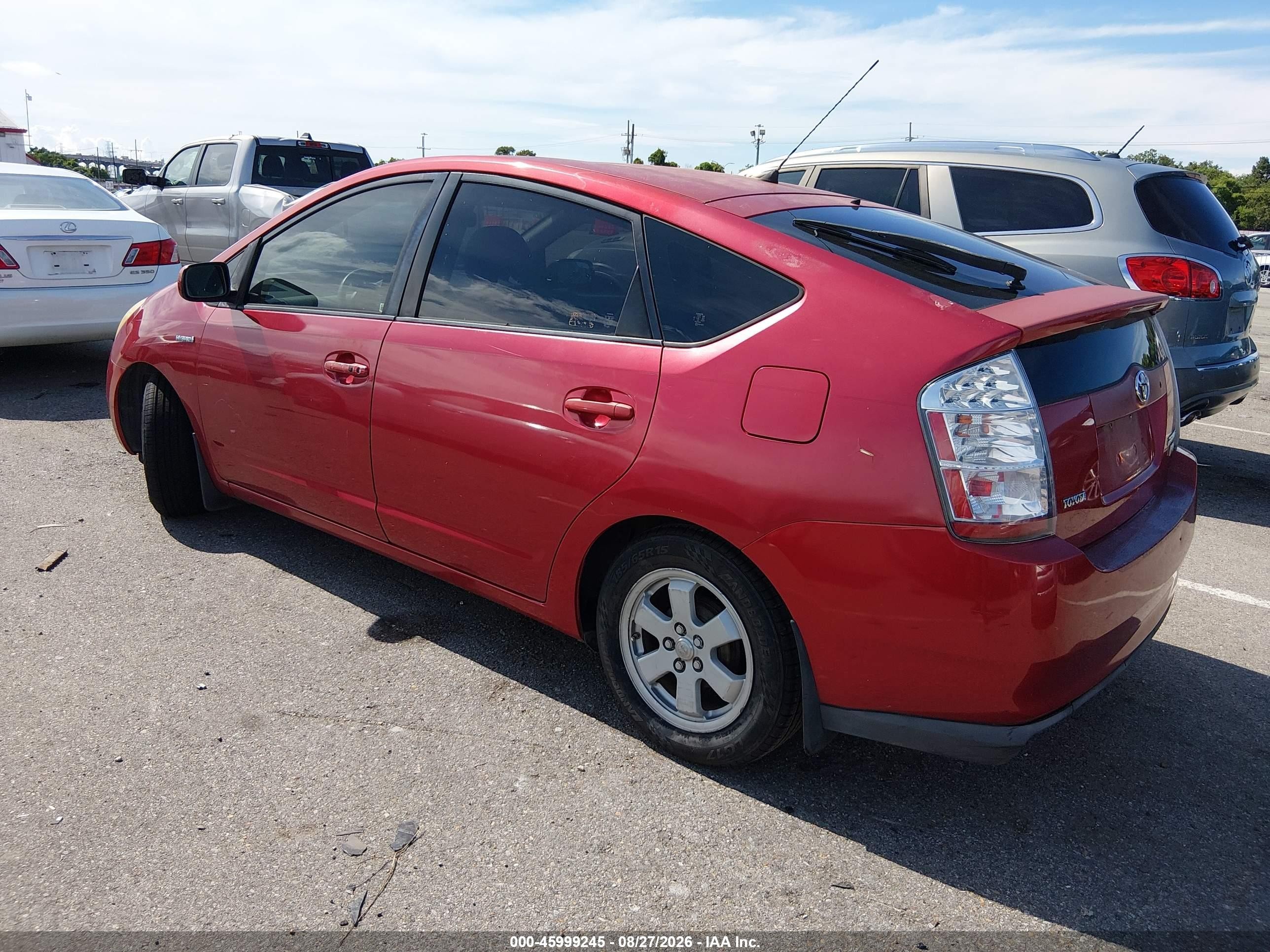 2007 Toyota Prius   Red vin: JTDKB20U977609235