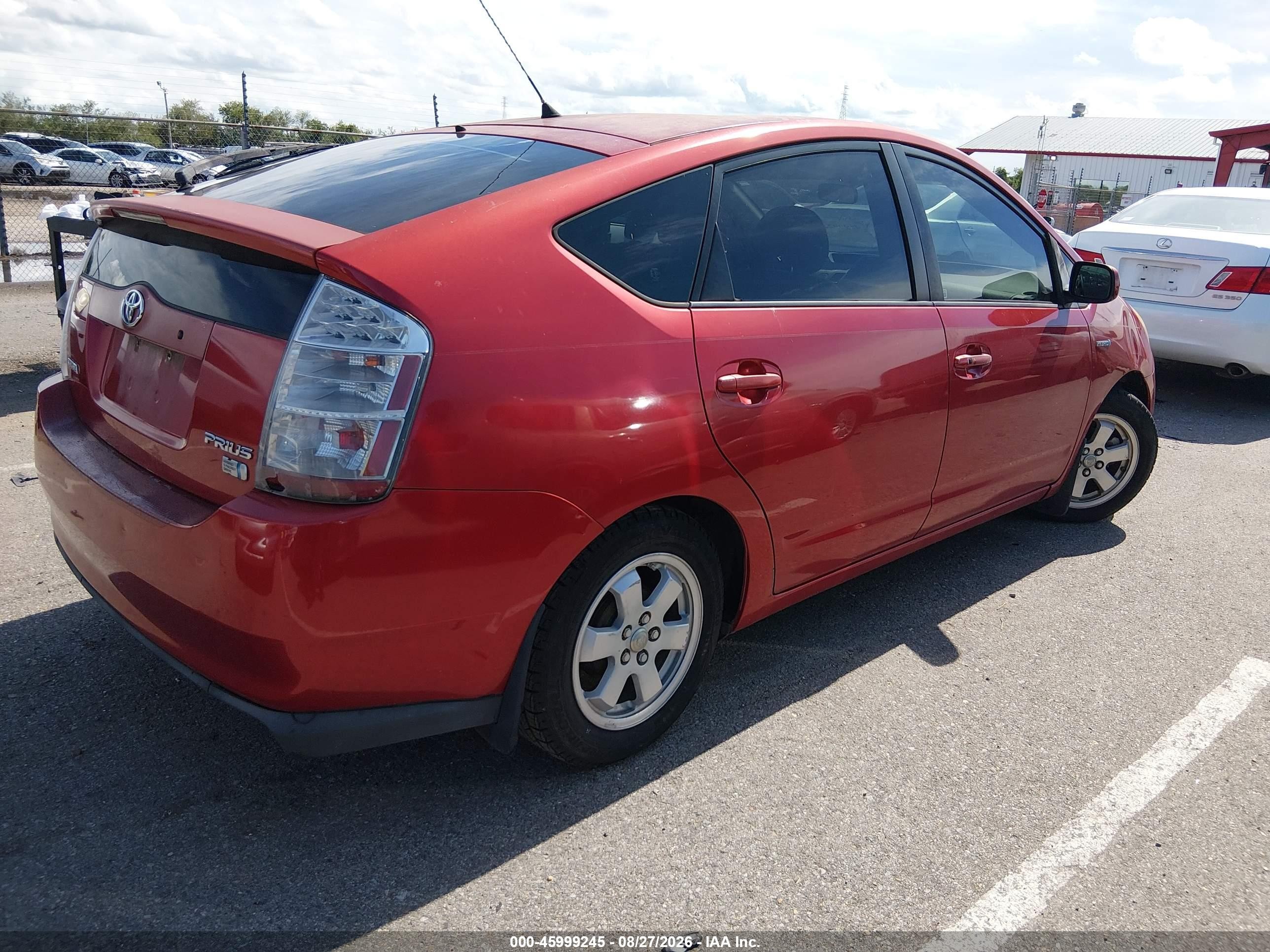 2007 Toyota Prius   Red vin: JTDKB20U977609235