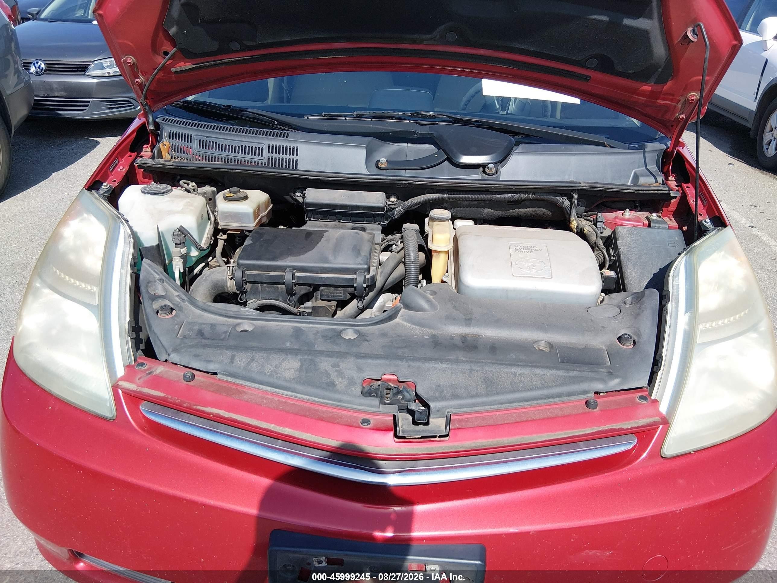2007 Toyota Prius   Red vin: JTDKB20U977609235