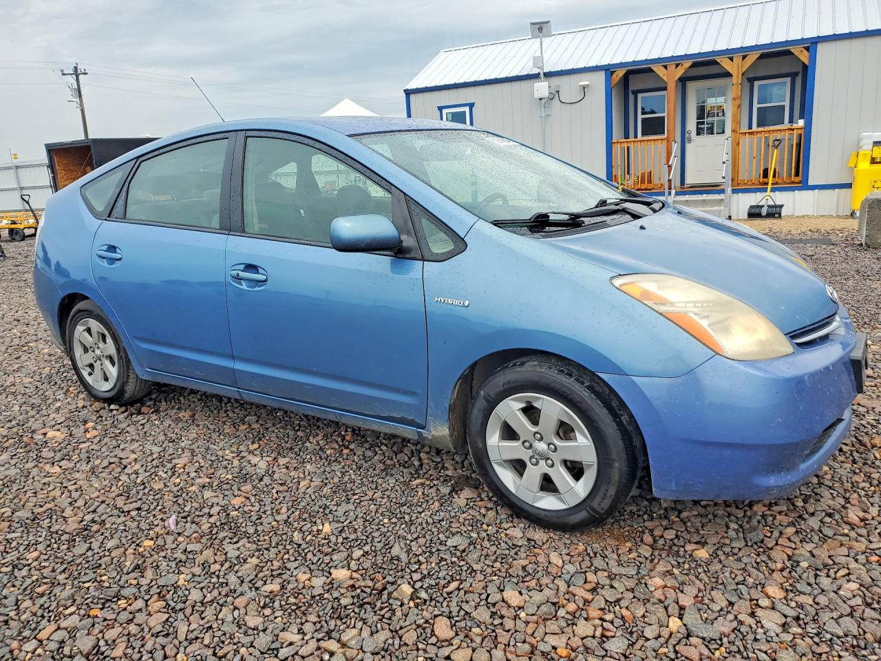 2007 Toyota Prius Base Blue vin: JTDKB20U977609283