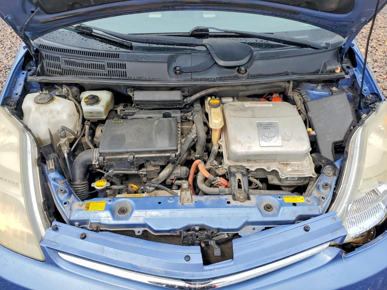 2007 Toyota Prius Base Blue vin: JTDKB20U977609283