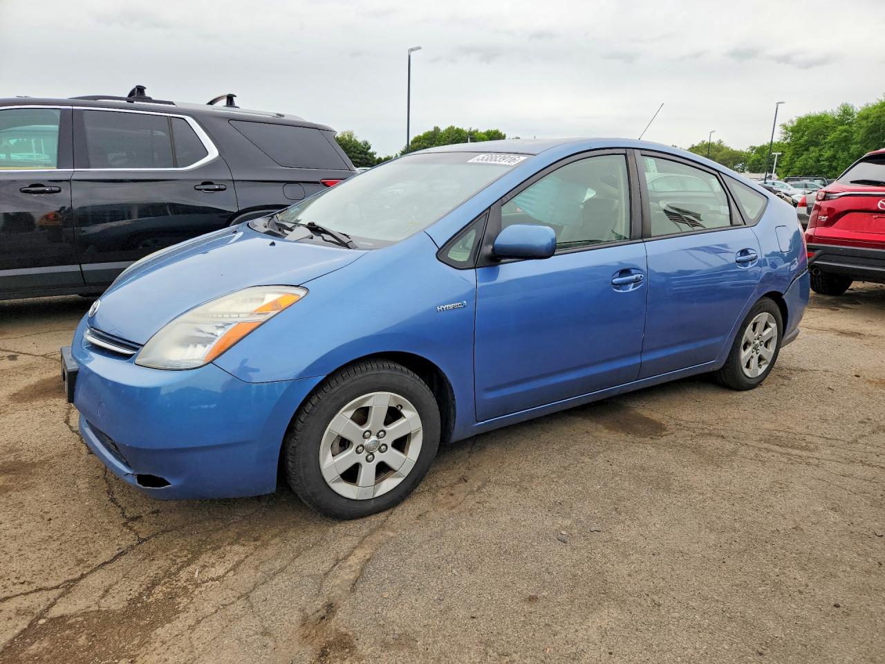 2007 Toyota Prius Base Blue vin: JTDKB20U977617254