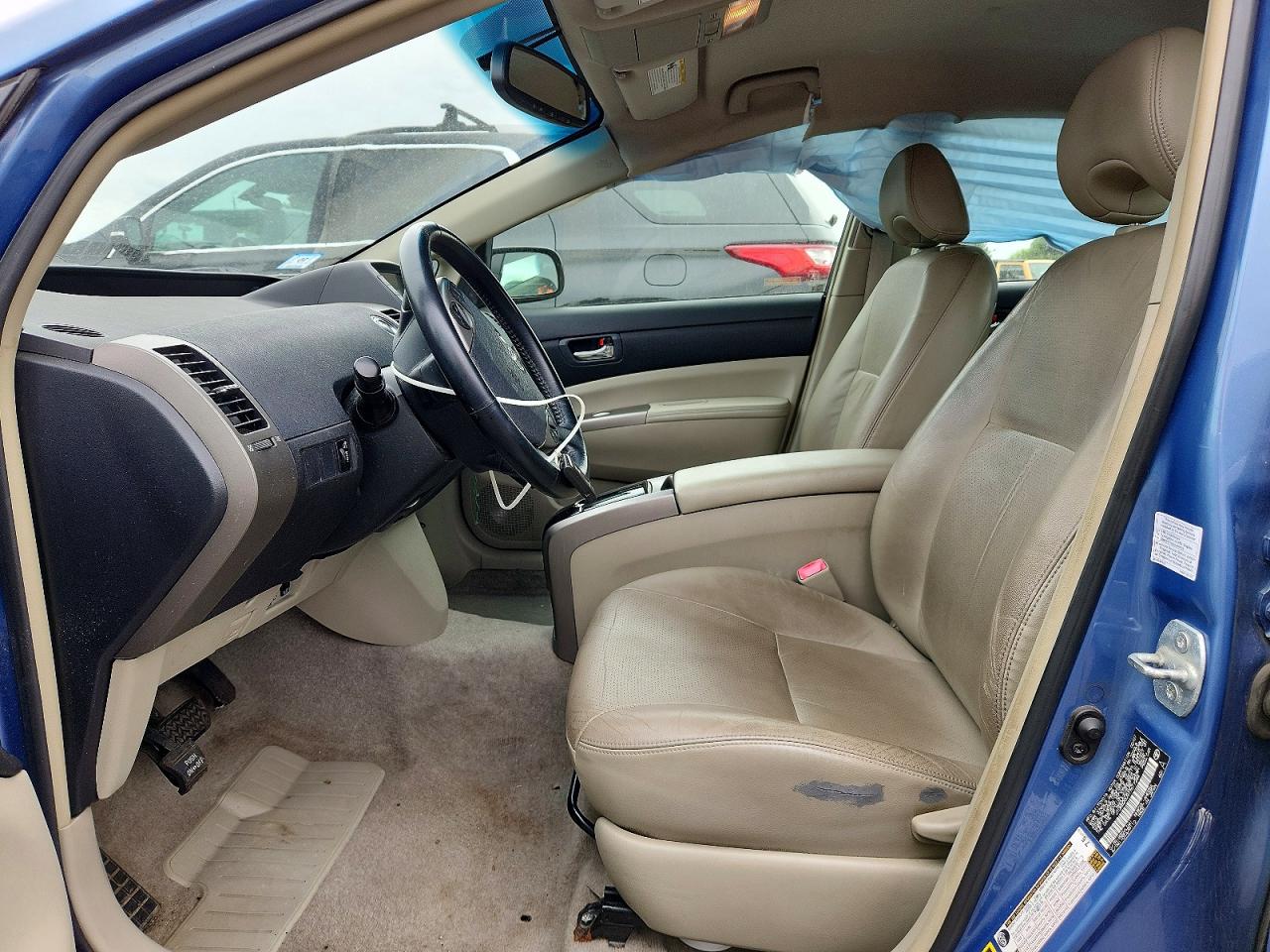 2007 Toyota Prius Base Blue vin: JTDKB20U977617254