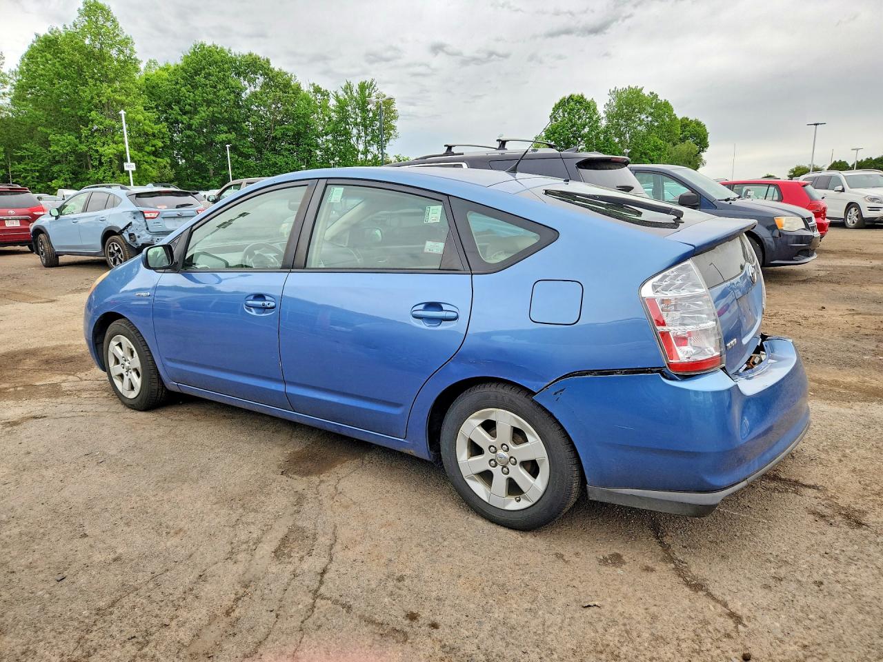2007 Toyota Prius Base Blue vin: JTDKB20U977617254