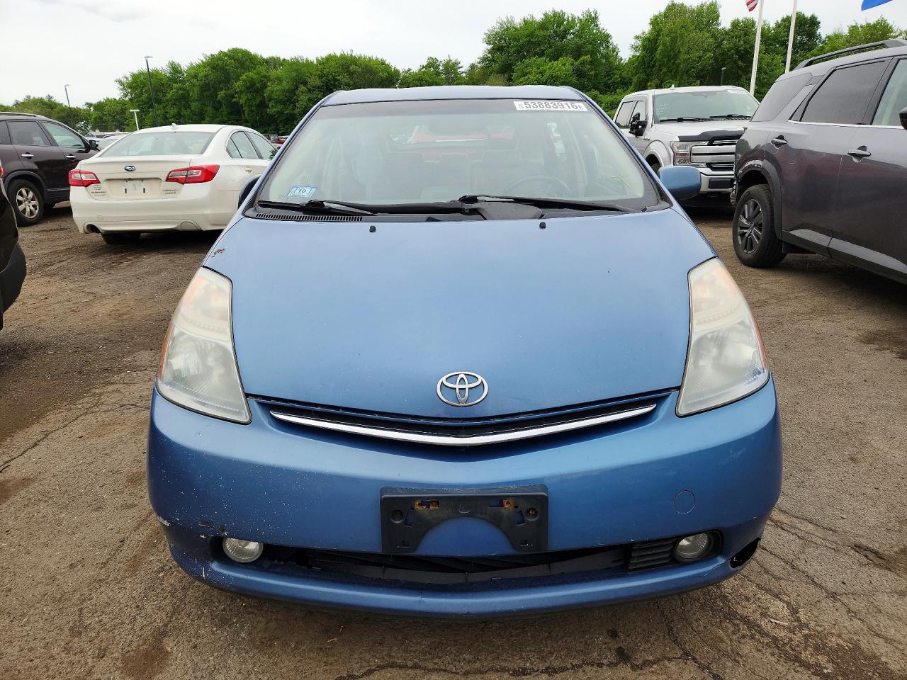 2007 Toyota Prius Base Blue vin: JTDKB20U977617254