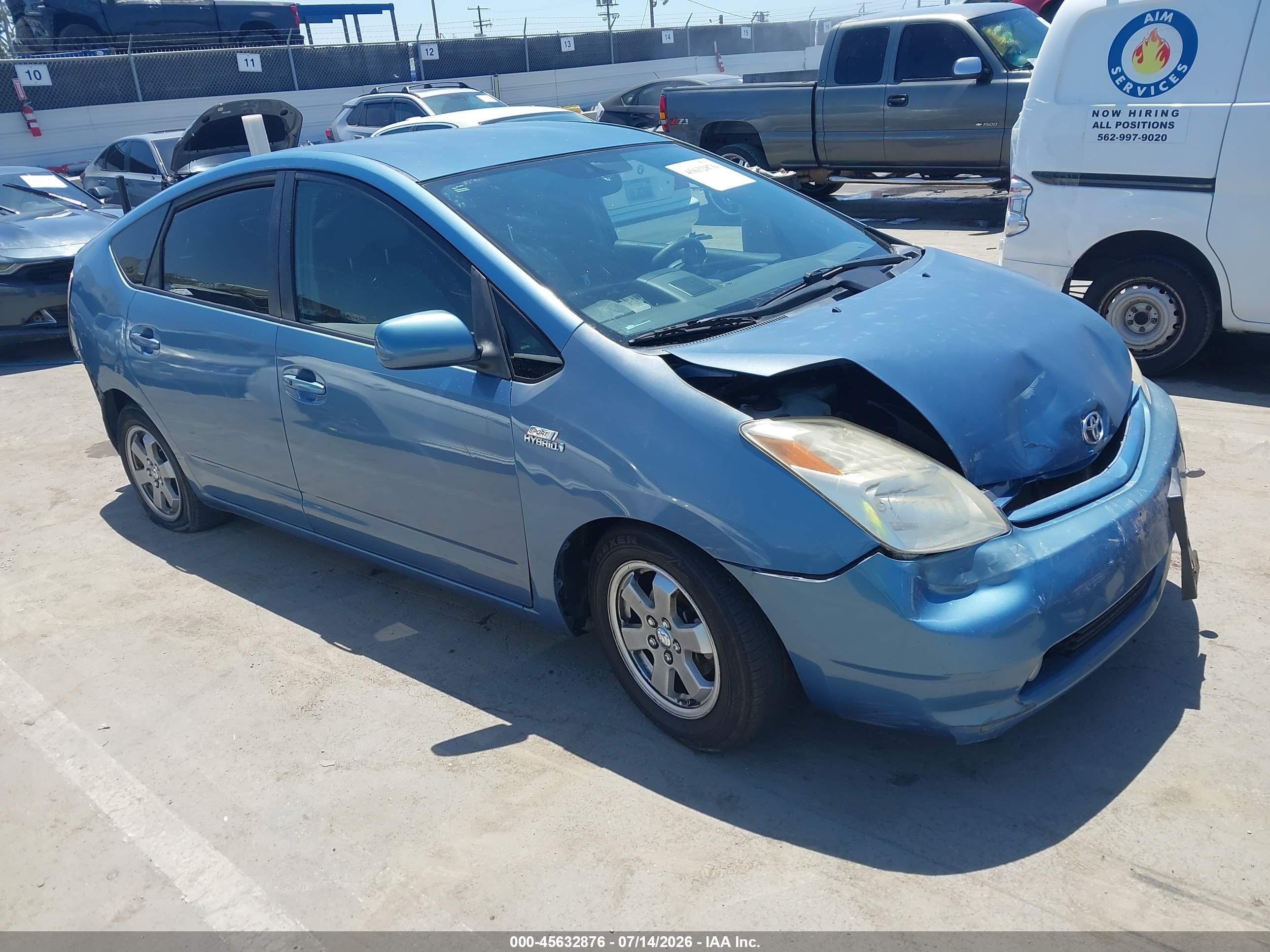 2007 Toyota Prius   Blue vin: JTDKB20U977618503