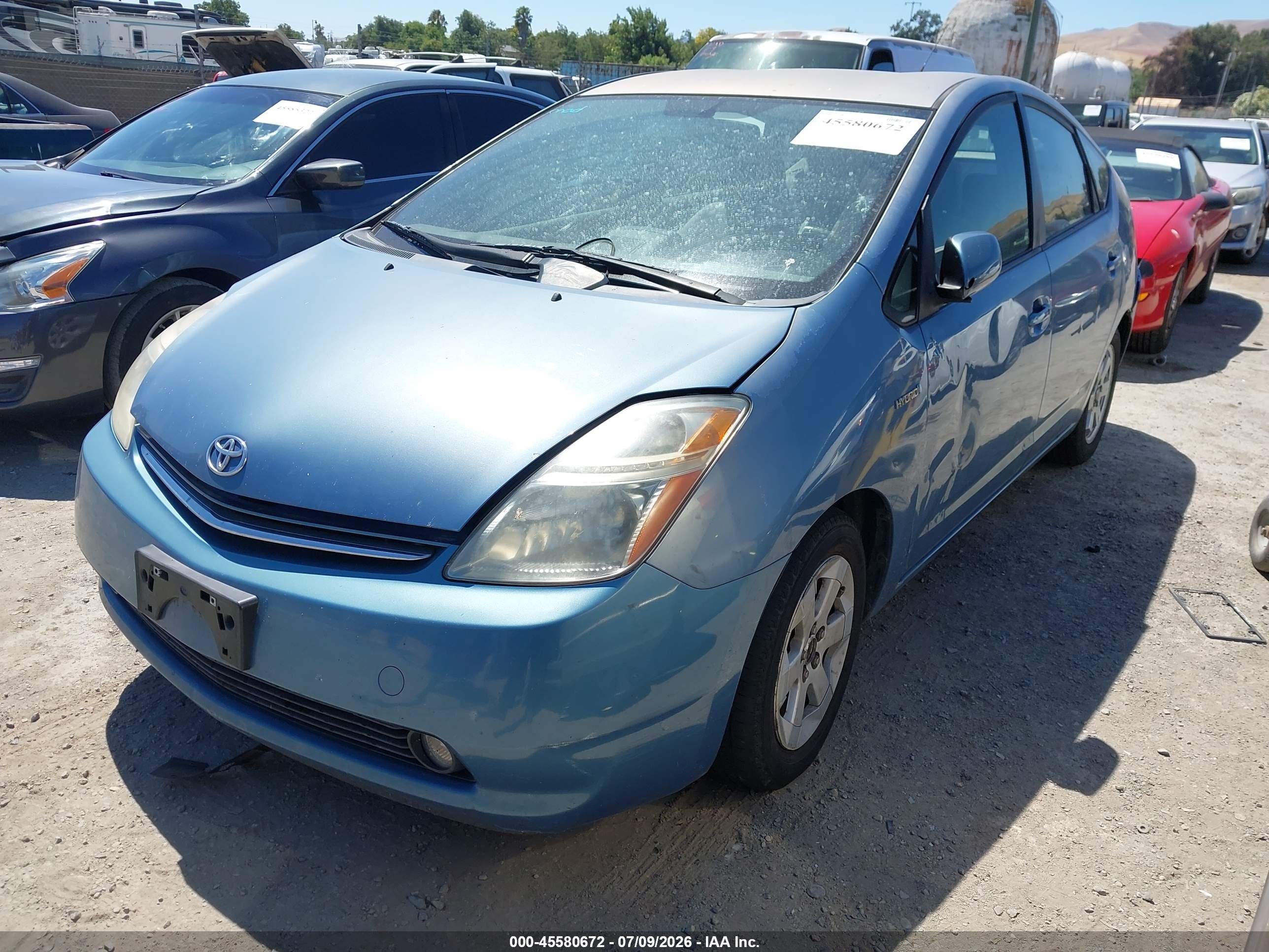 2007 Toyota Prius   Синий vin: JTDKB20U977624608