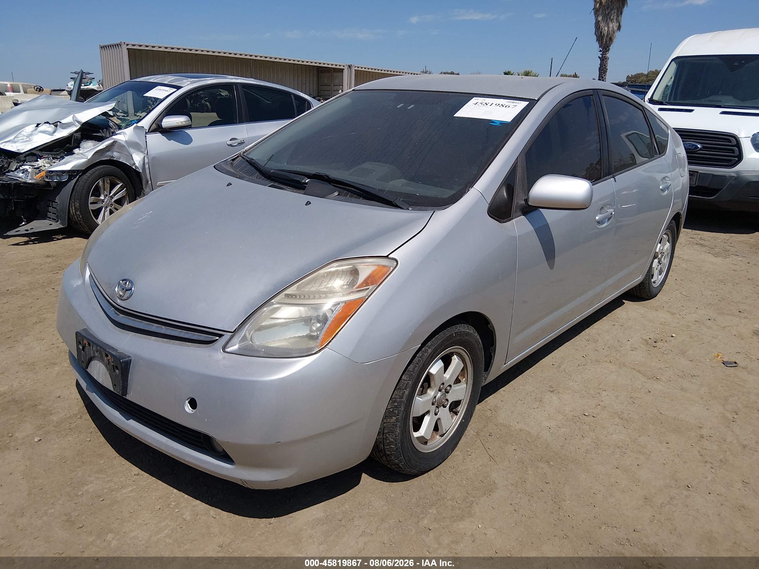 2007 Toyota Prius Silver vin: JTDKB20U977628559
