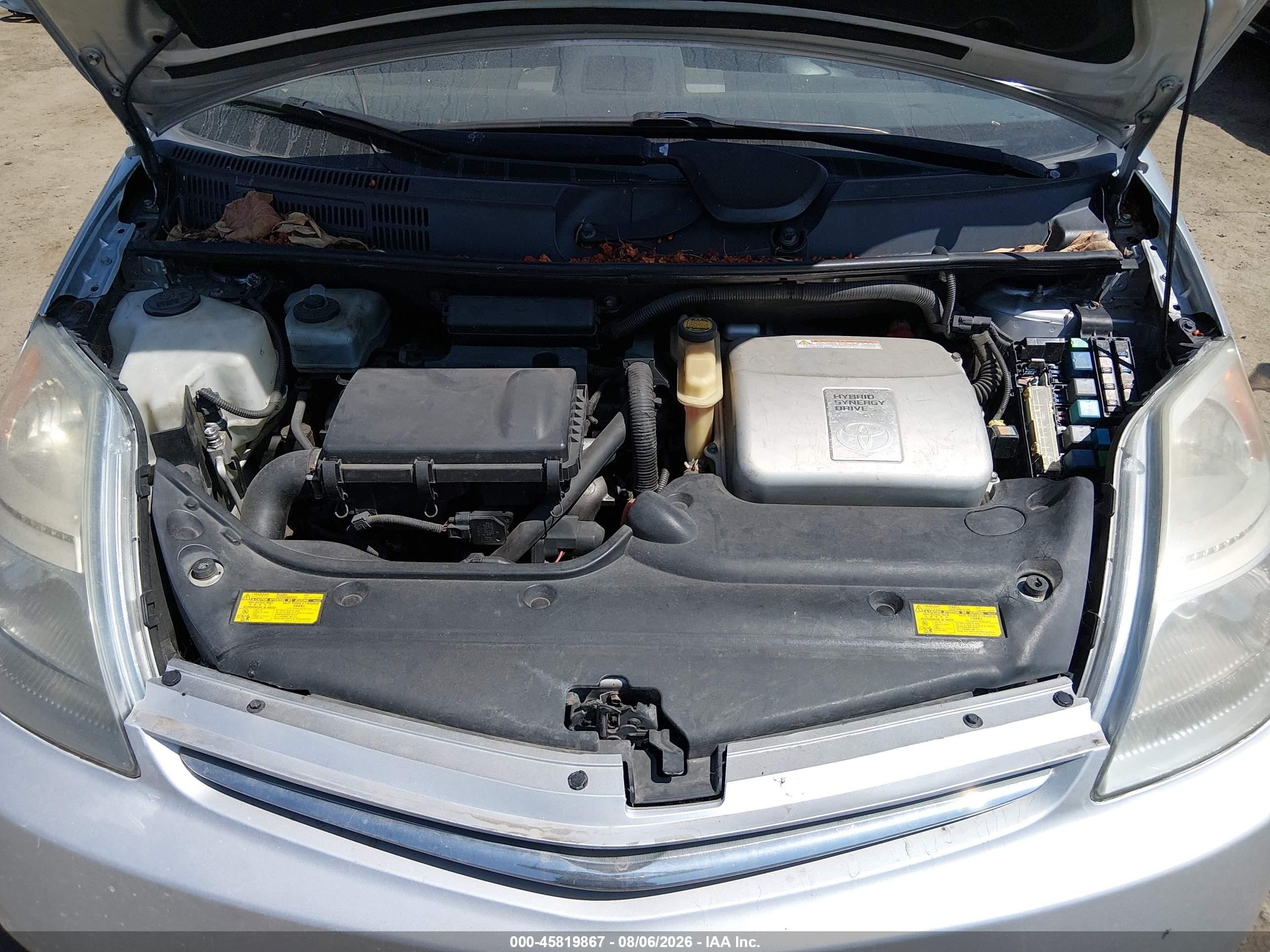 2007 Toyota Prius Silver vin: JTDKB20U977628559