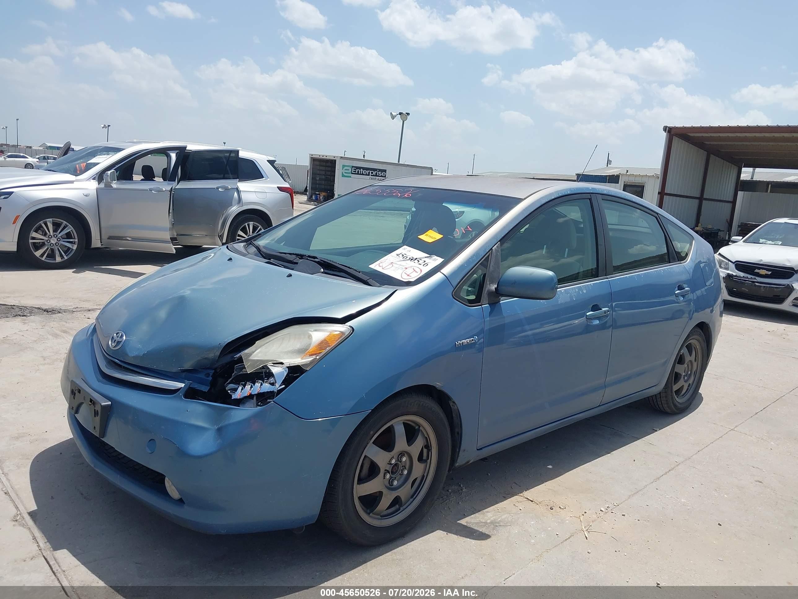 2007 Toyota Prius Touring Blue vin: JTDKB20U977632871