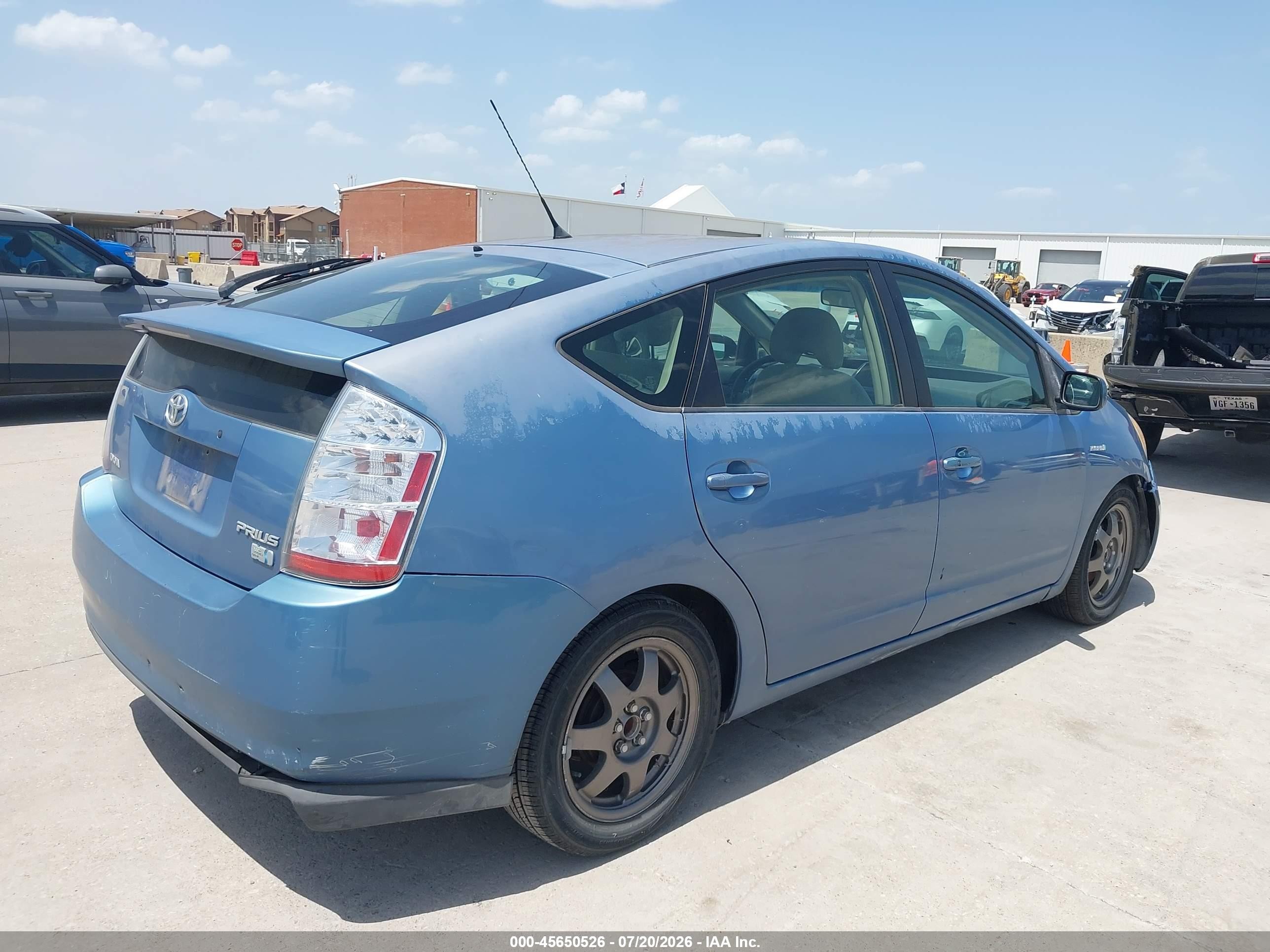 2007 Toyota Prius Touring Blue vin: JTDKB20U977632871