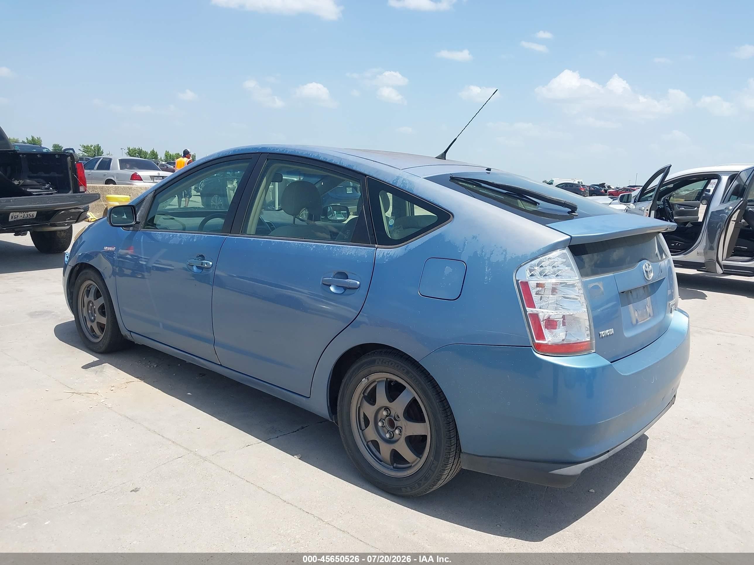 2007 Toyota Prius Touring Blue vin: JTDKB20U977632871