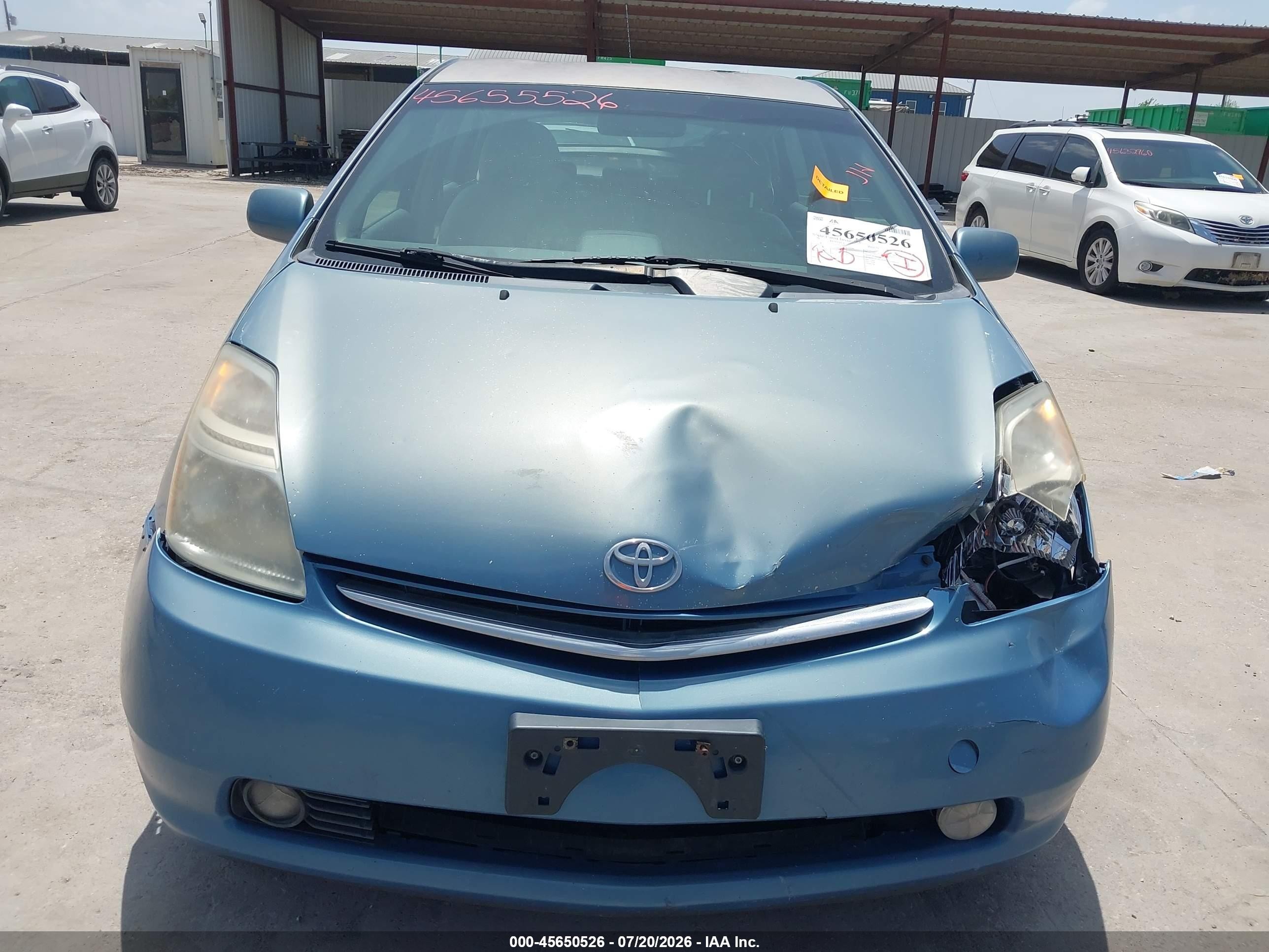 2007 Toyota Prius Touring Blue vin: JTDKB20U977632871