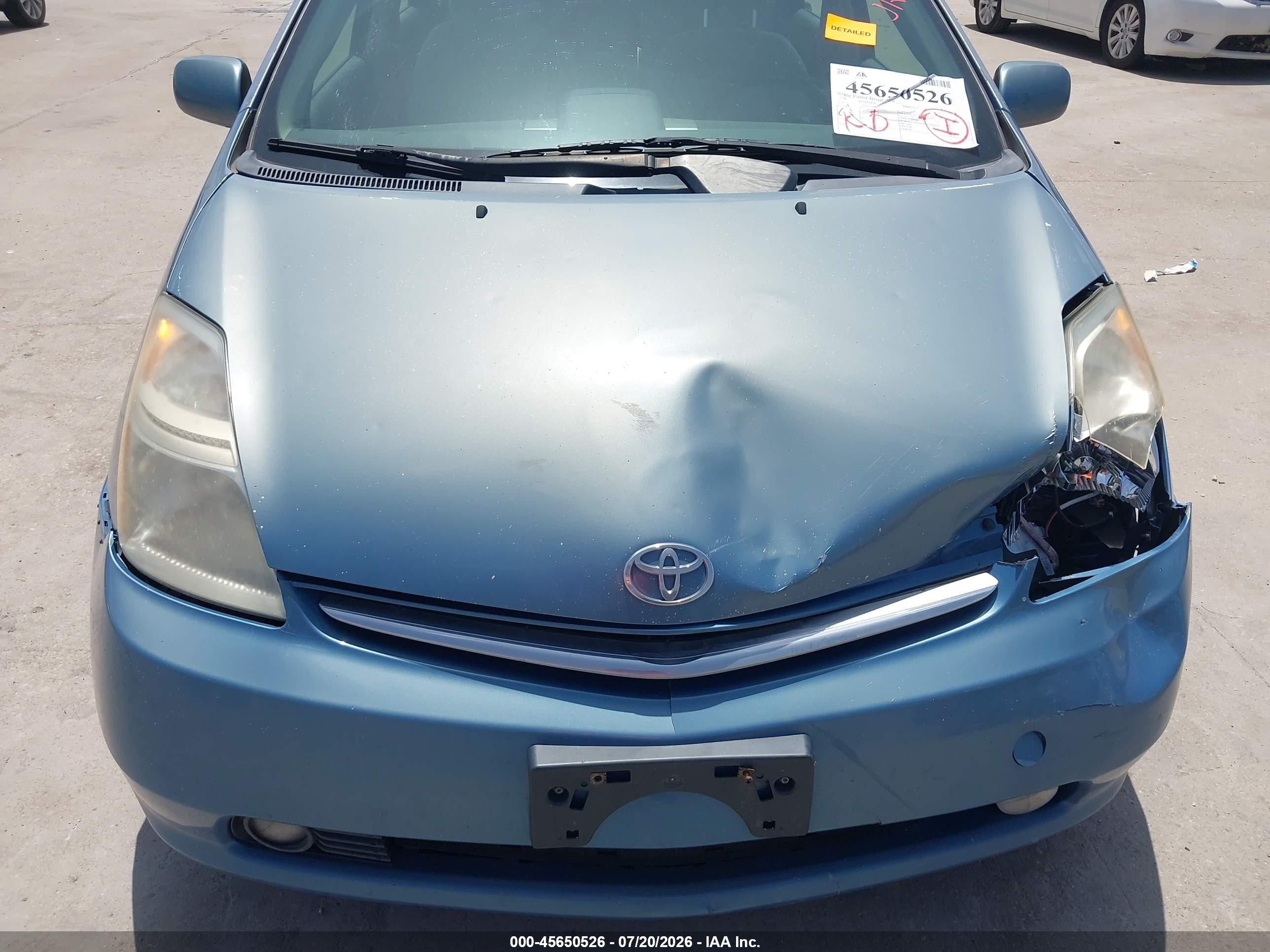 2007 Toyota Prius Touring Blue vin: JTDKB20U977632871