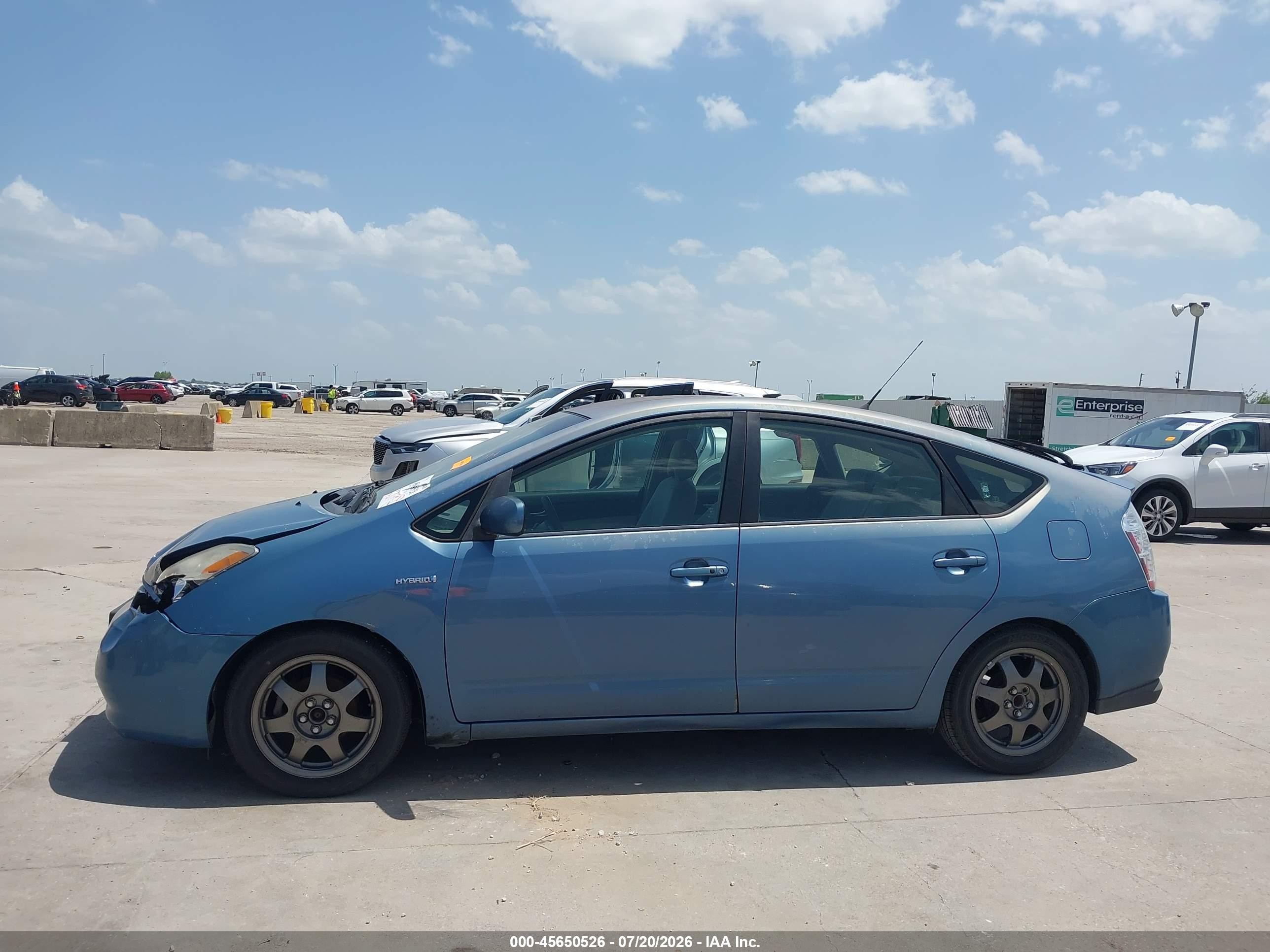 2007 Toyota Prius Touring Blue vin: JTDKB20U977632871