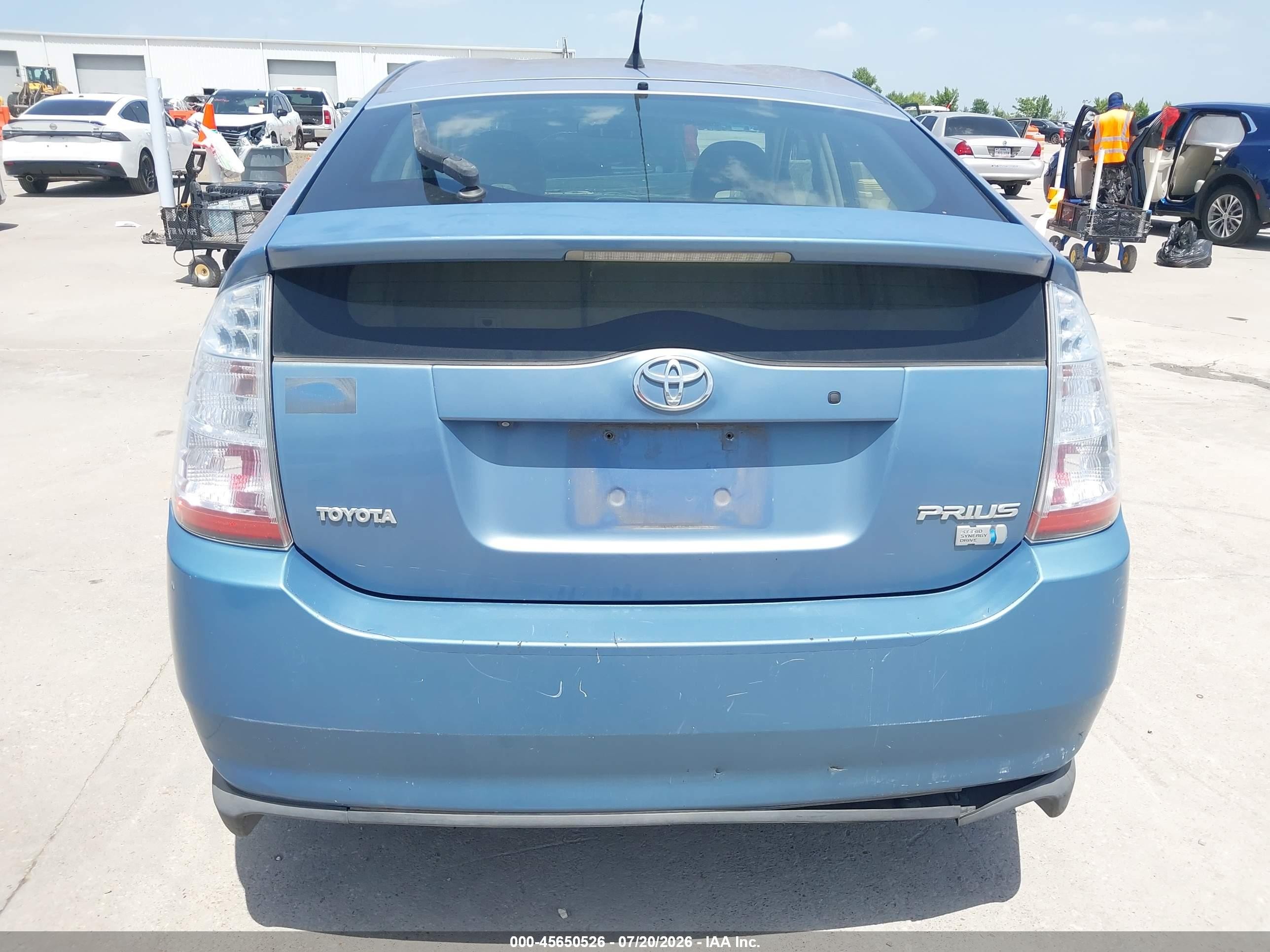 2007 Toyota Prius Touring Blue vin: JTDKB20U977632871