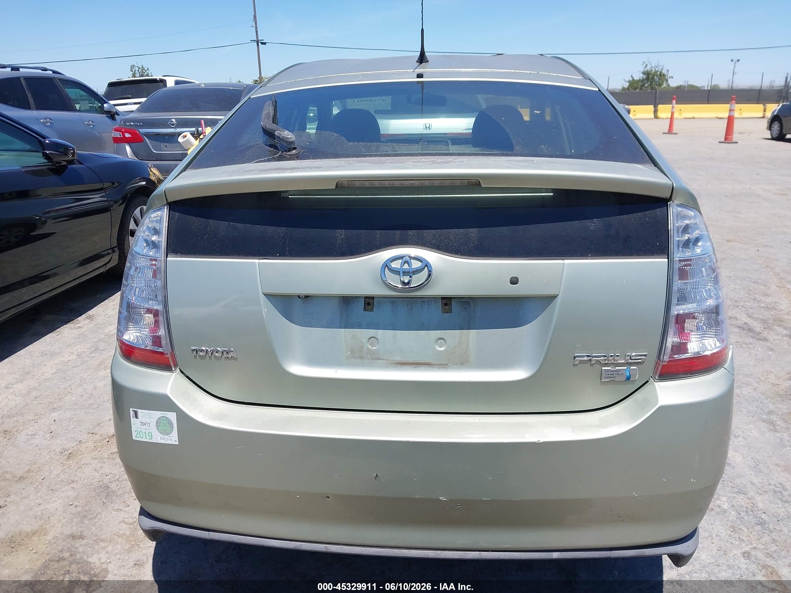 2007 Toyota Prius   Green vin: JTDKB20U977640873
