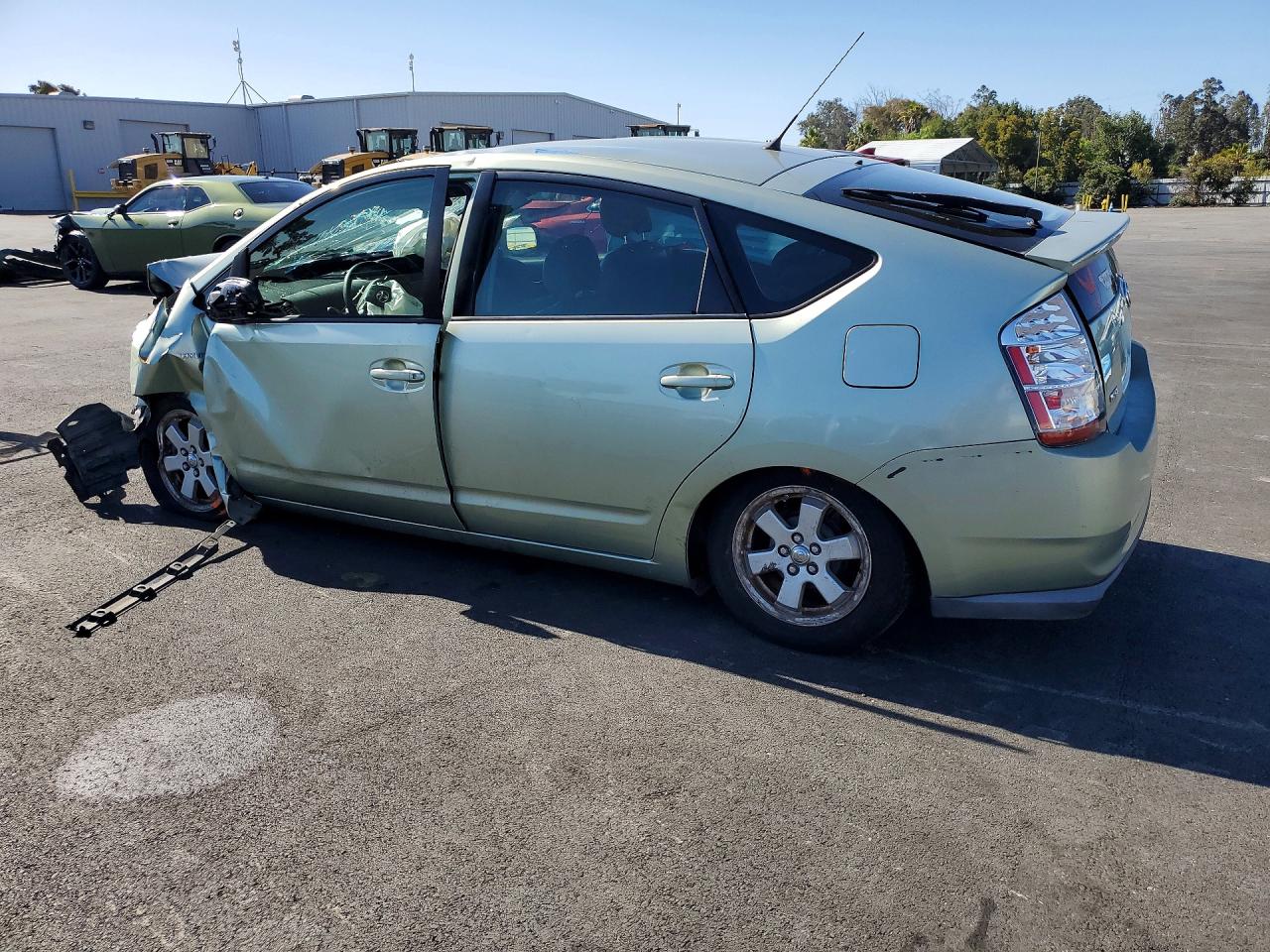 2007 Toyota Prius Base Зеленый vin: JTDKB20U977645295