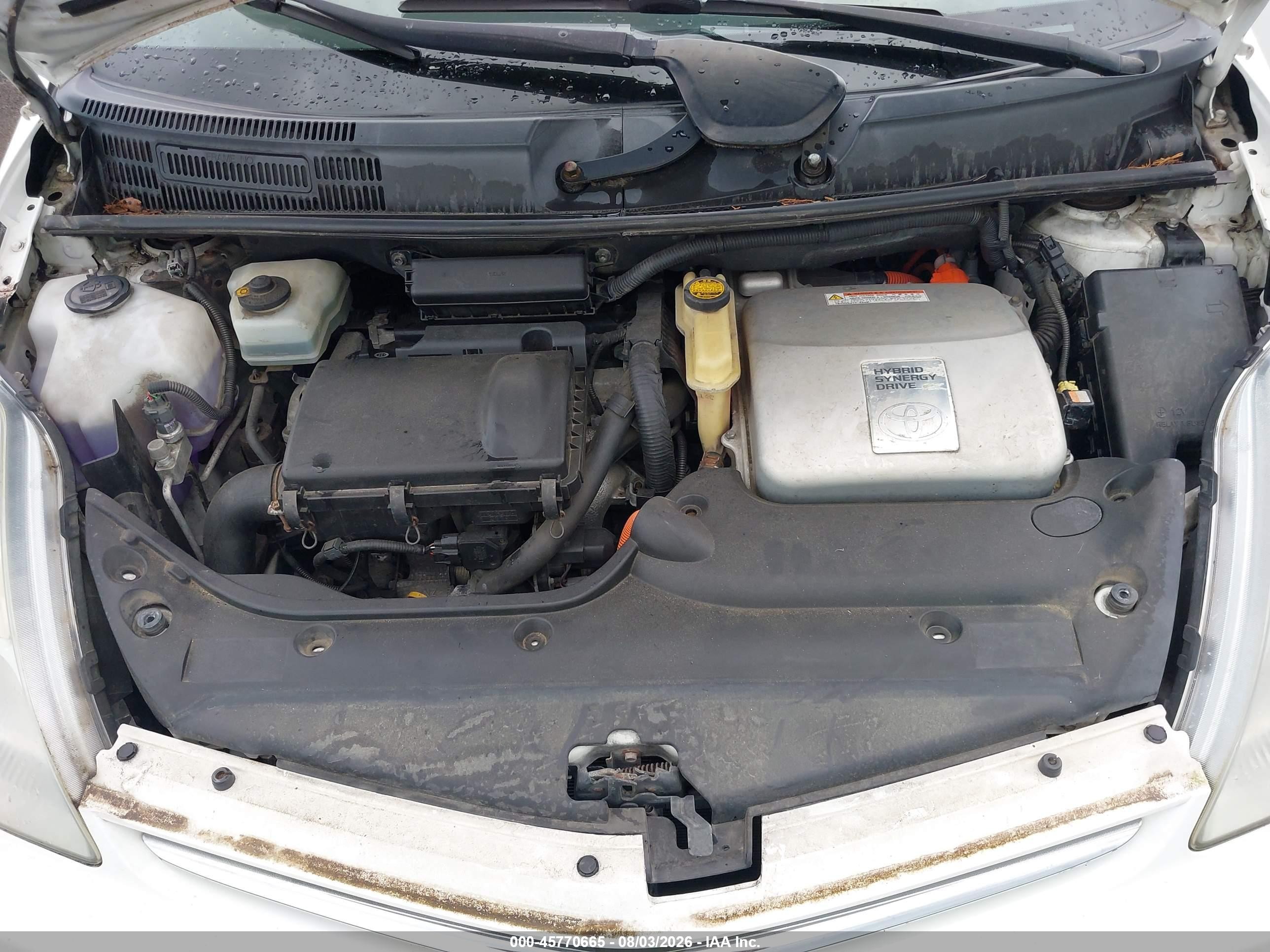 2007 Toyota Prius   Белый vin: JTDKB20U977664638