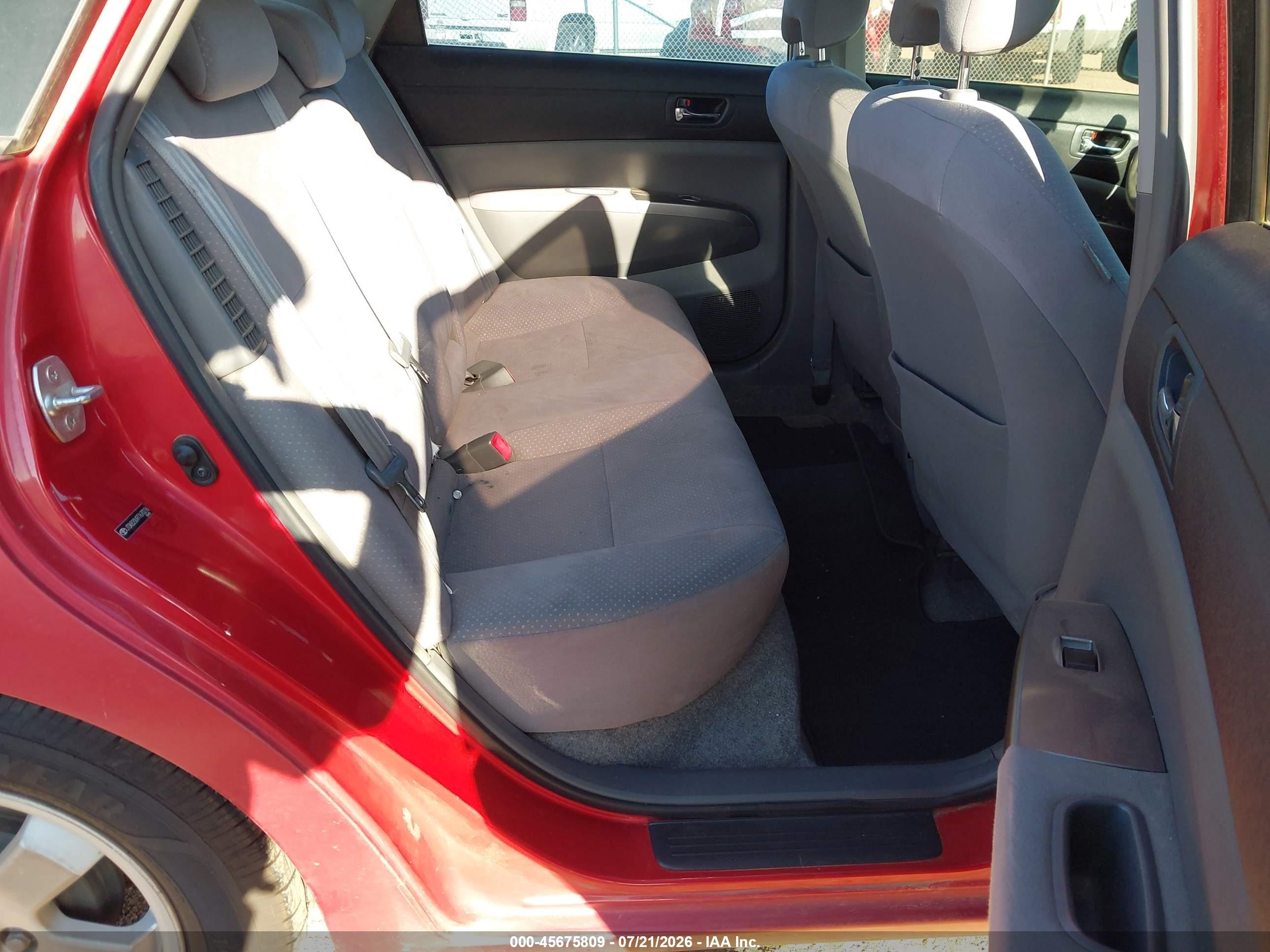 2007 Toyota Prius Red vin: JTDKB20U977670276