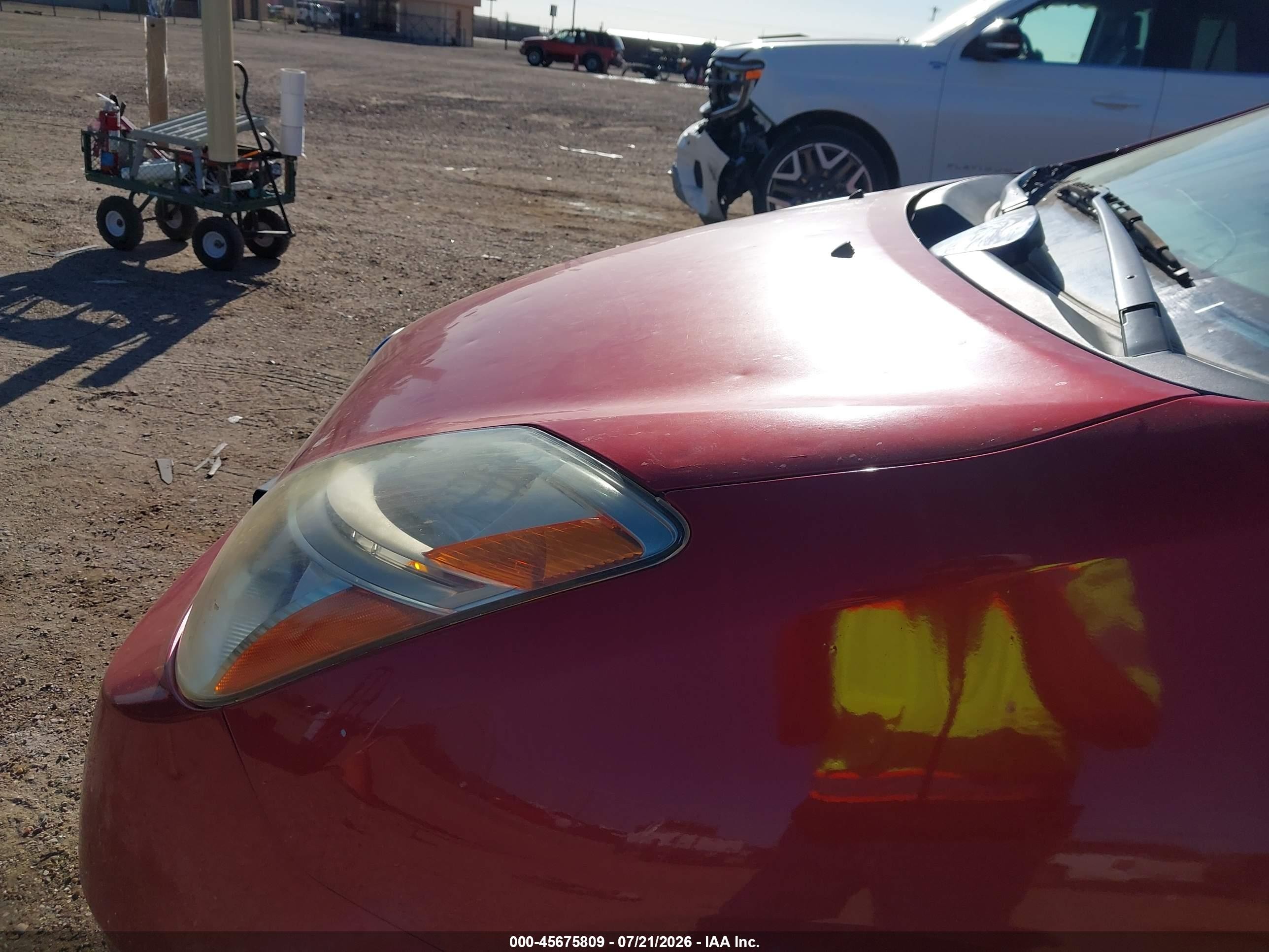 2007 Toyota Prius Red vin: JTDKB20U977670276