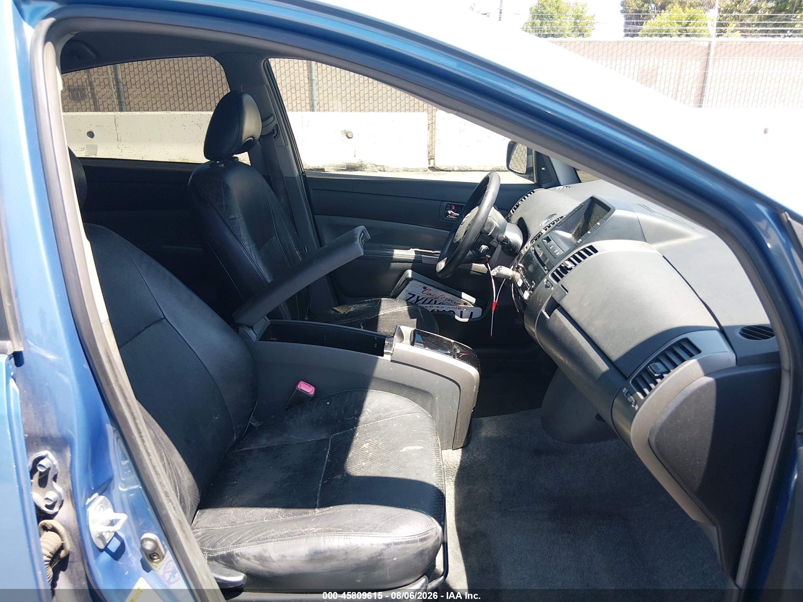2007 Toyota Prius Touring Blue vin: JTDKB20U977690995