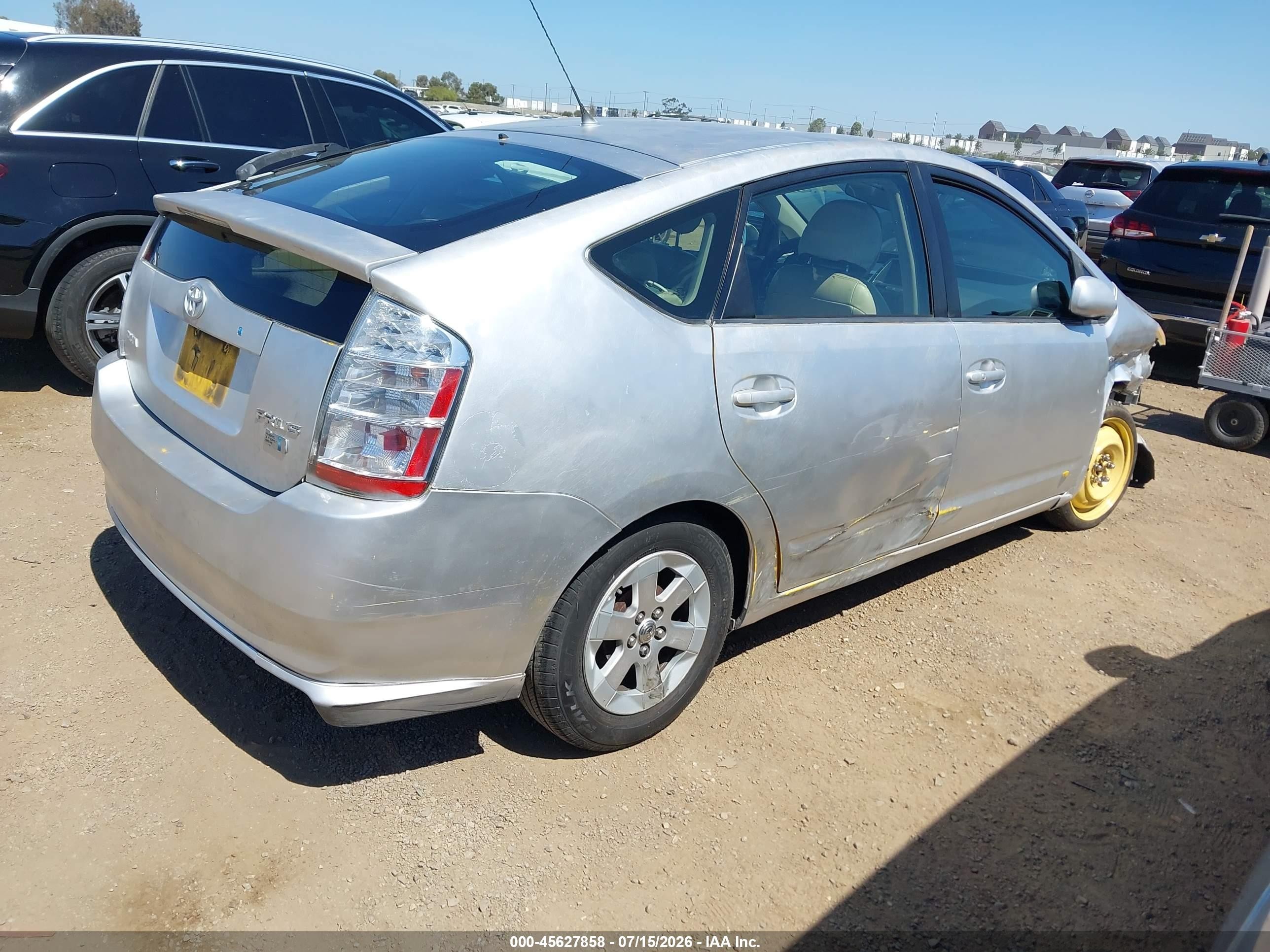2008 Toyota Prius   Silver vin: JTDKB20U983313902