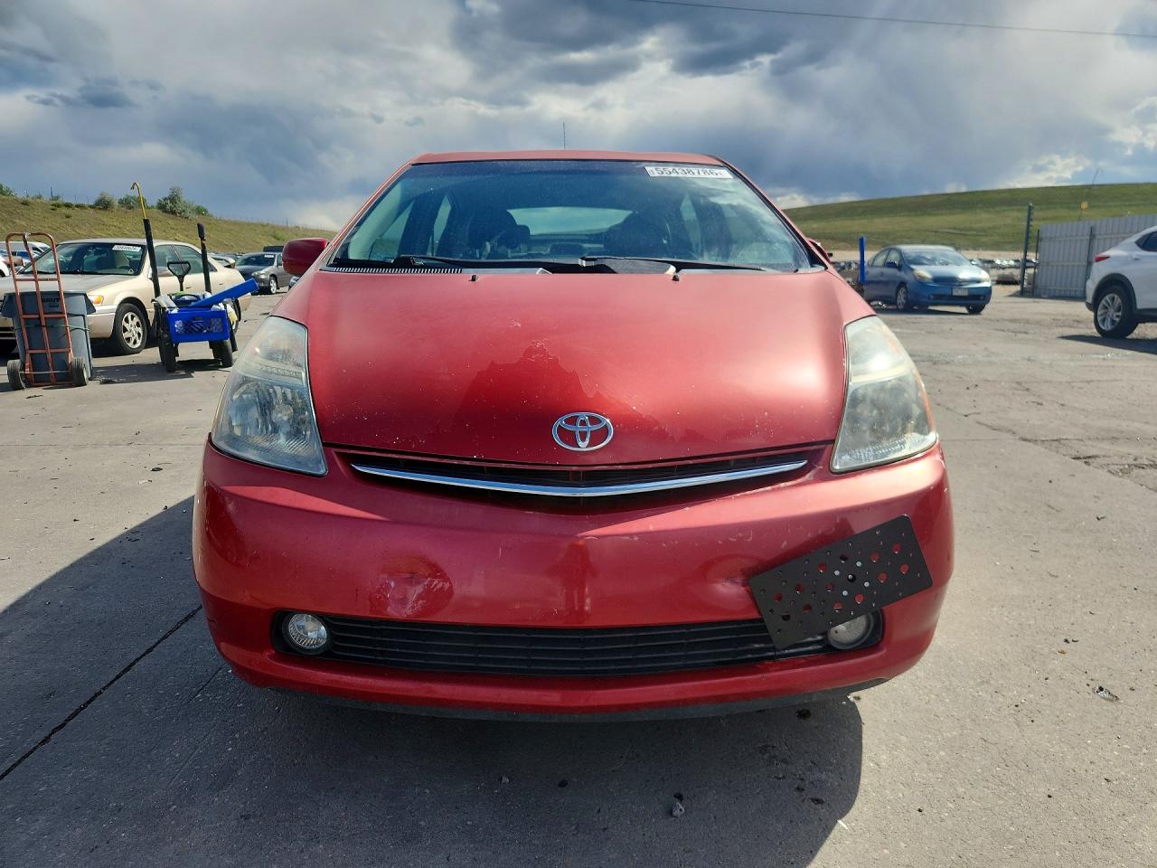 2008 Toyota Prius Base Red vin: JTDKB20U983336113