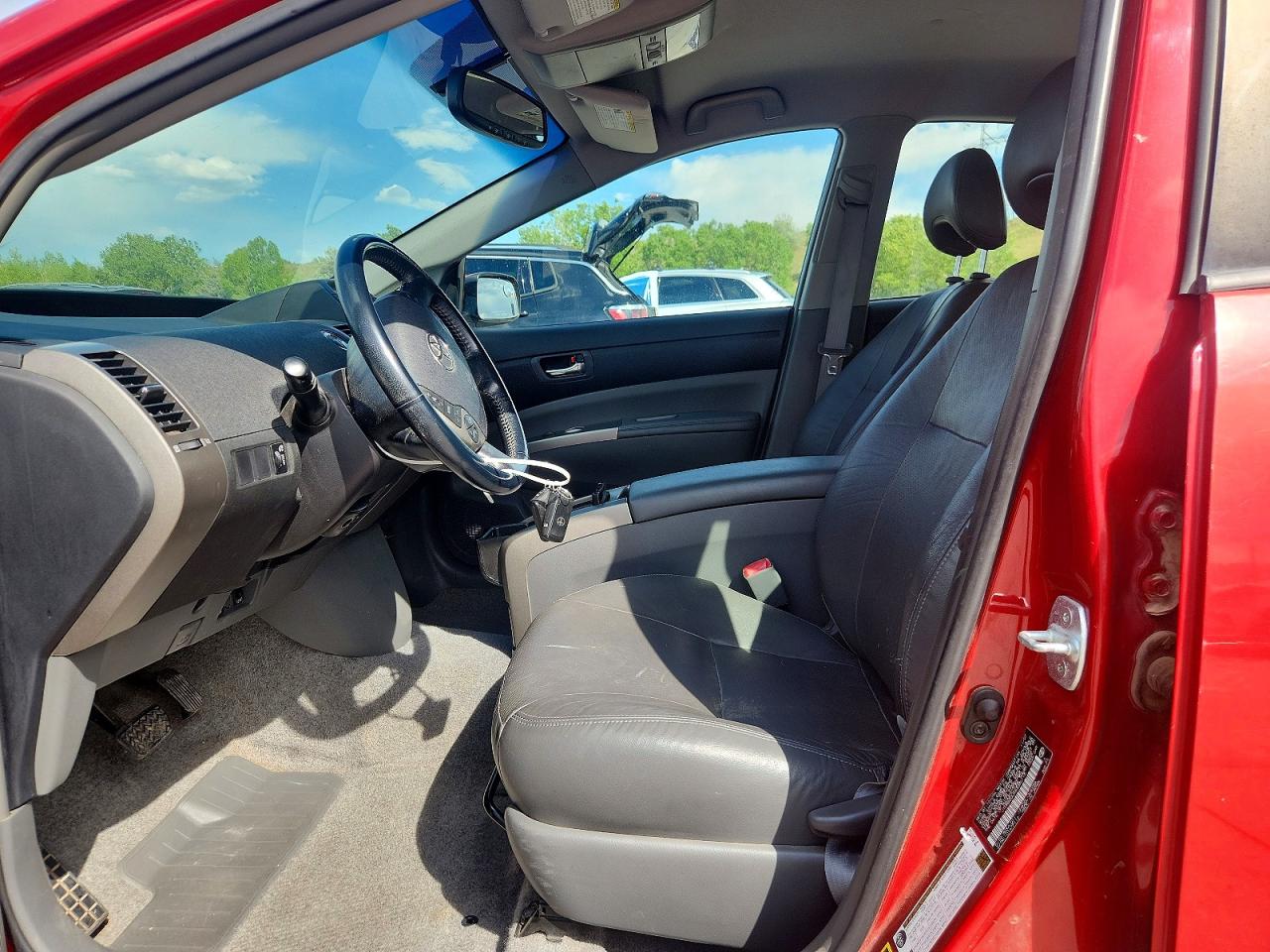 2008 Toyota Prius Base Red vin: JTDKB20U983336113