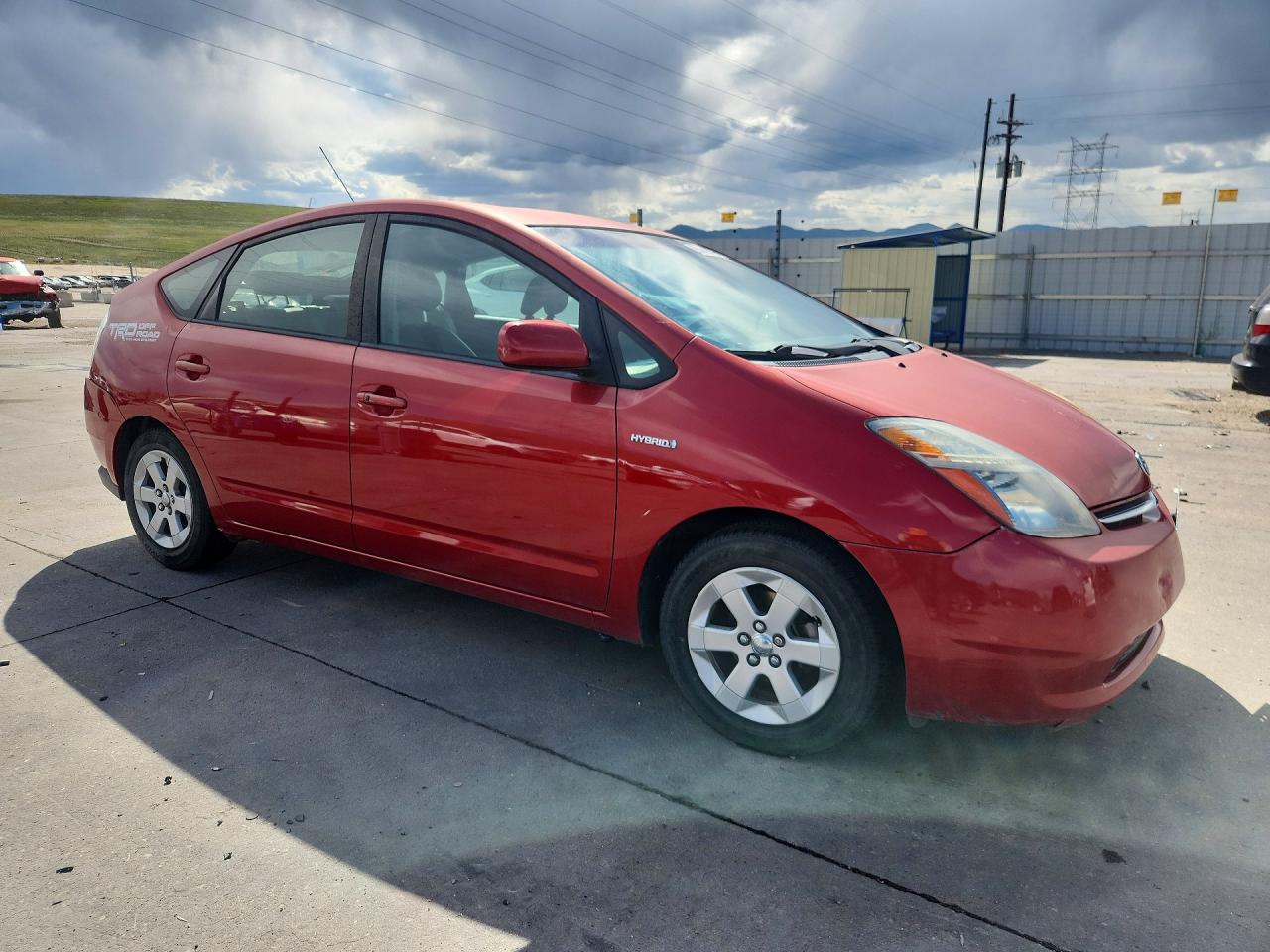2008 Toyota Prius Base Red vin: JTDKB20U983336113