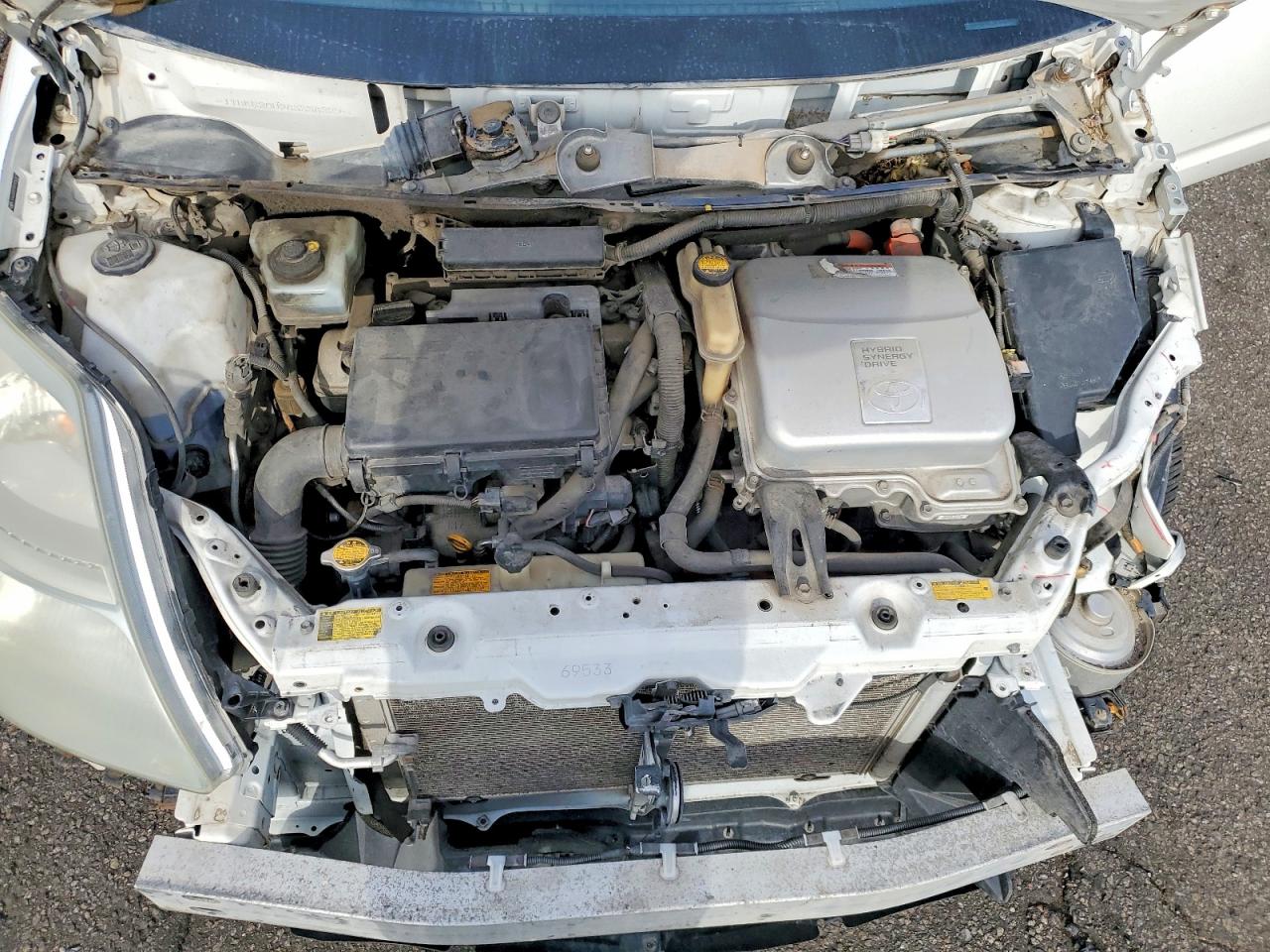 2008 Toyota Prius Base Белый vin: JTDKB20U983338329
