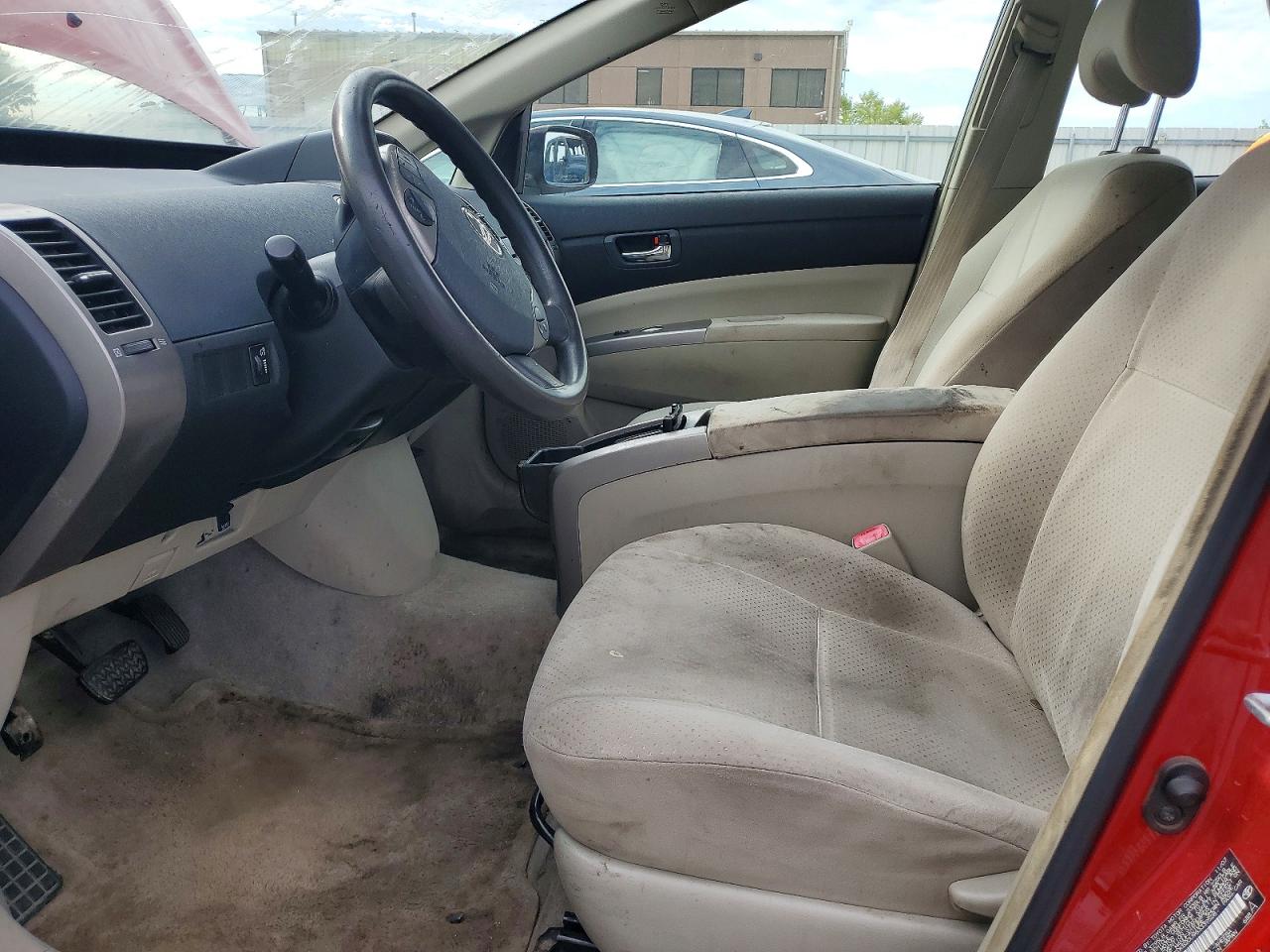 2008 Toyota Prius Base Red vin: JTDKB20U983339528