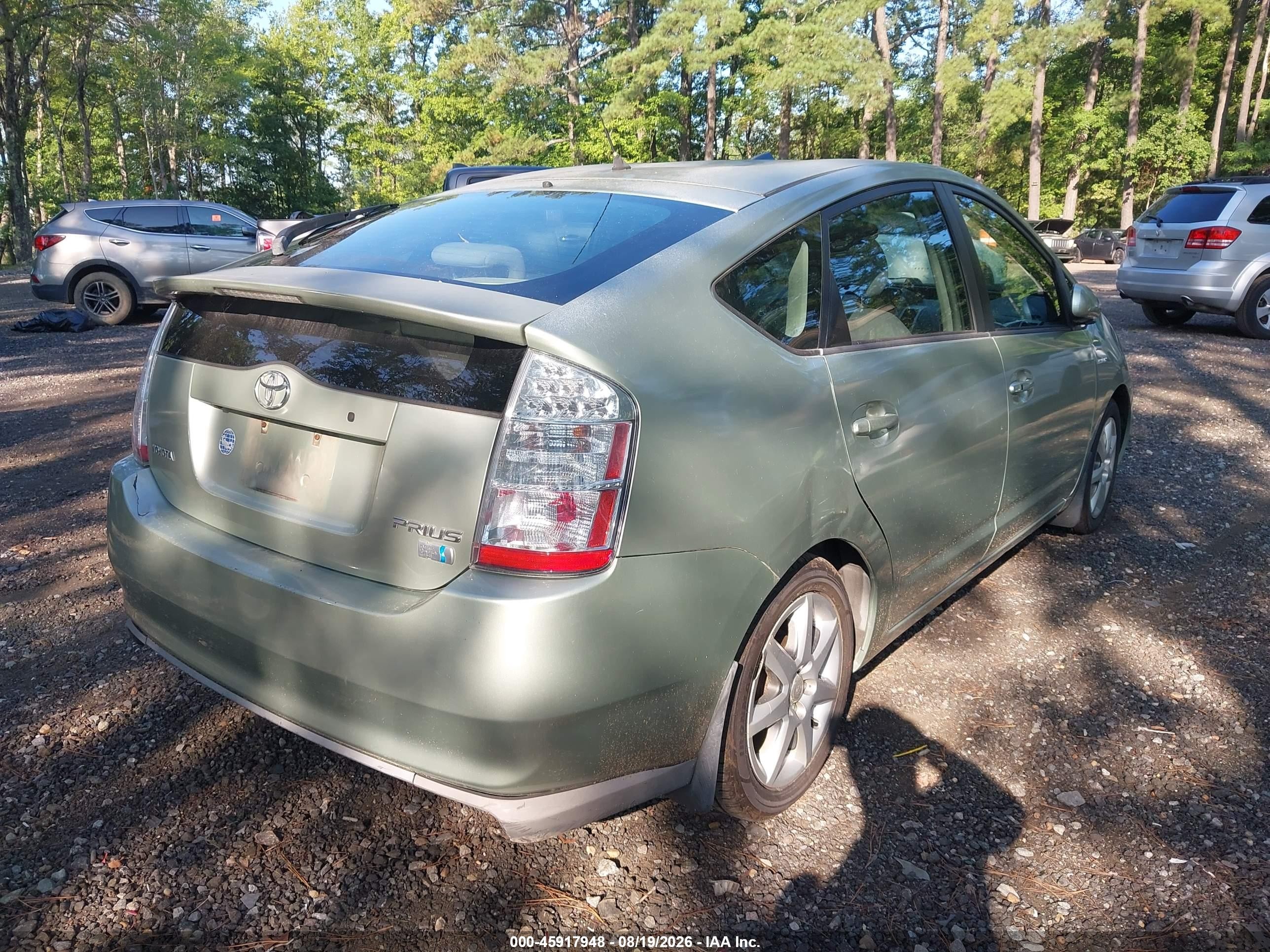 2008 Toyota Prius Touring Green vin: JTDKB20U983341005