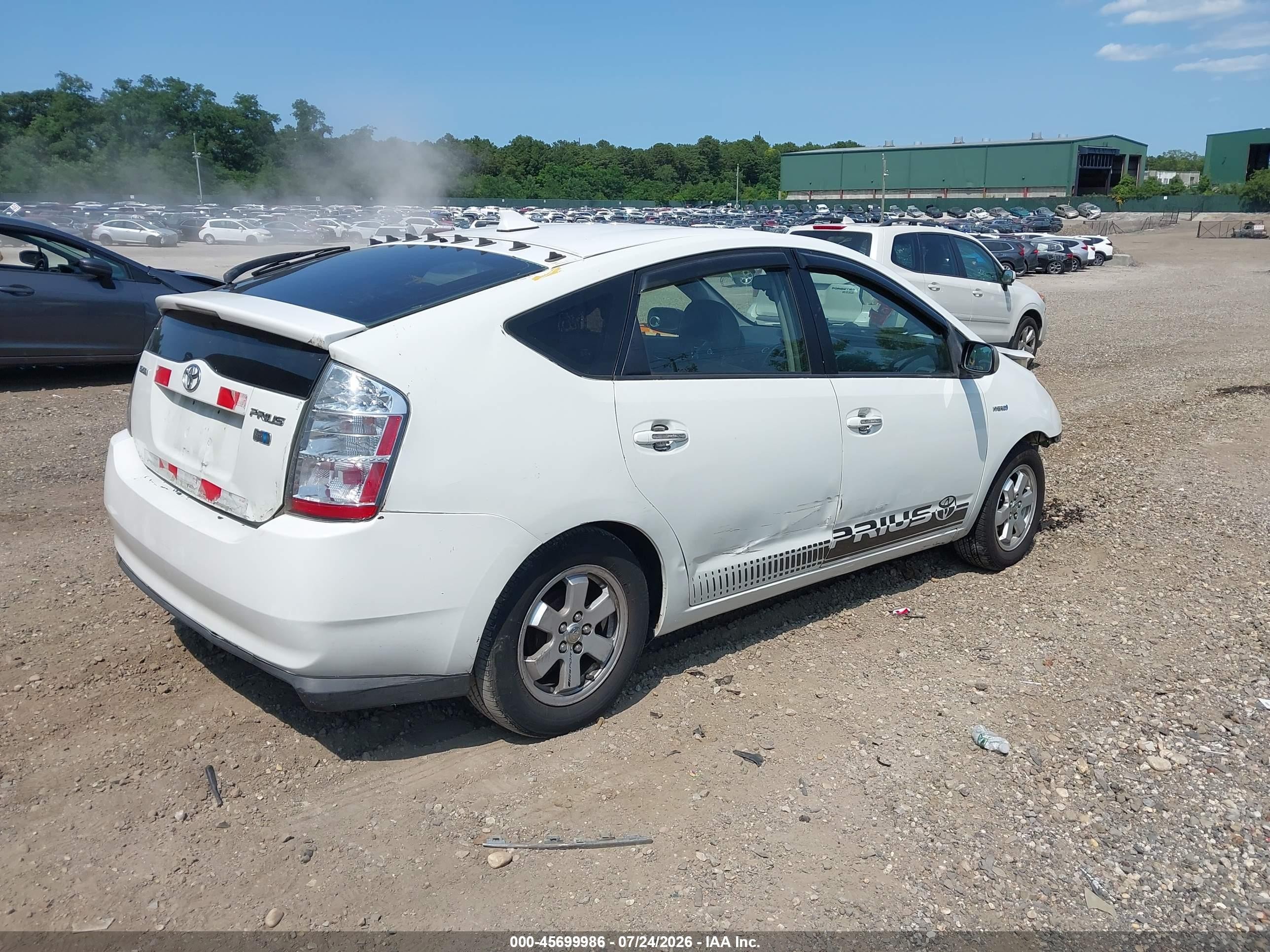 2008 Toyota Prius White vin: JTDKB20U983344129